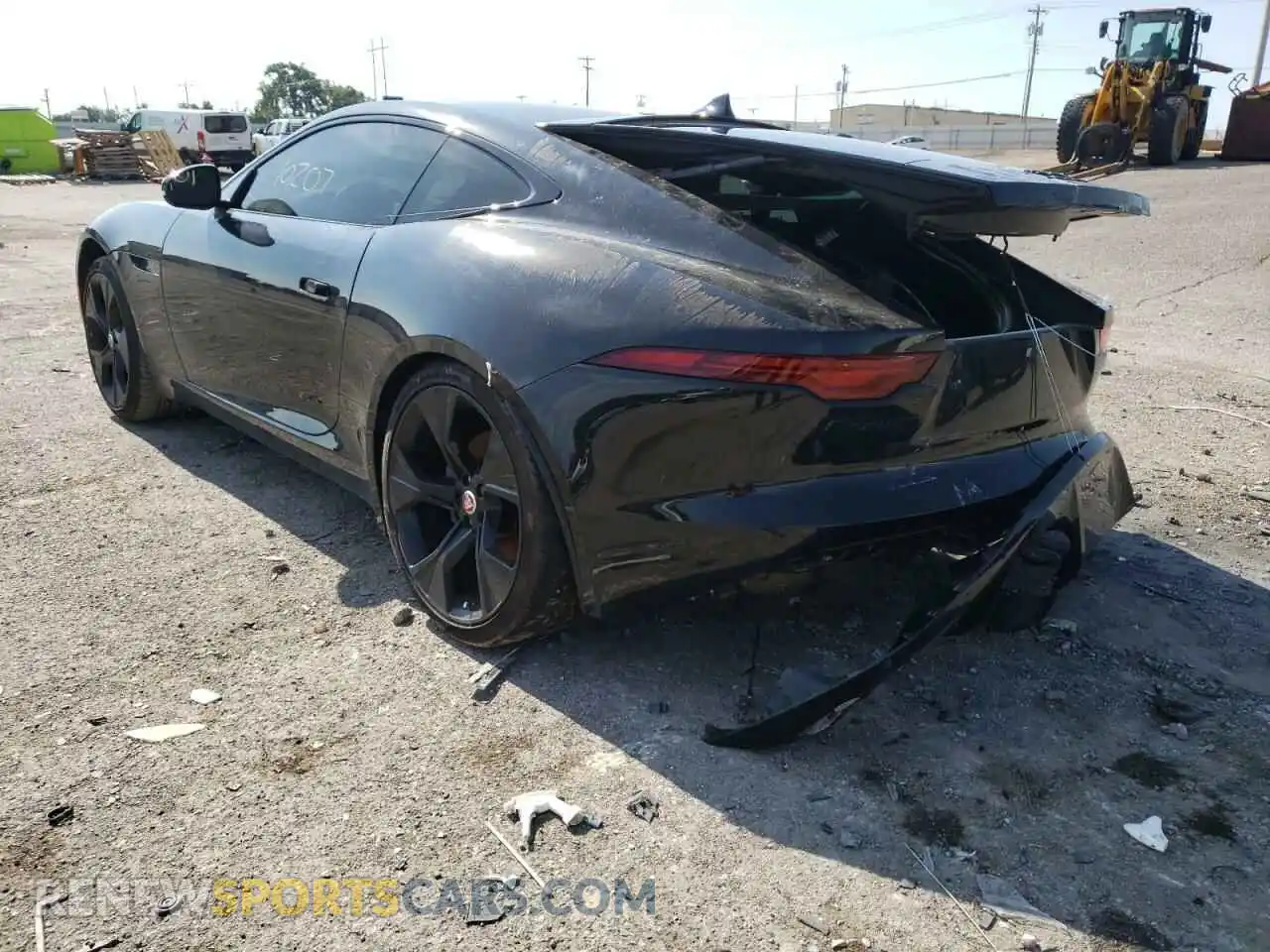 3 fotografías del automóvil dañado SAJDD1GX9MCK75483 JAGUAR F-TYPE 2021