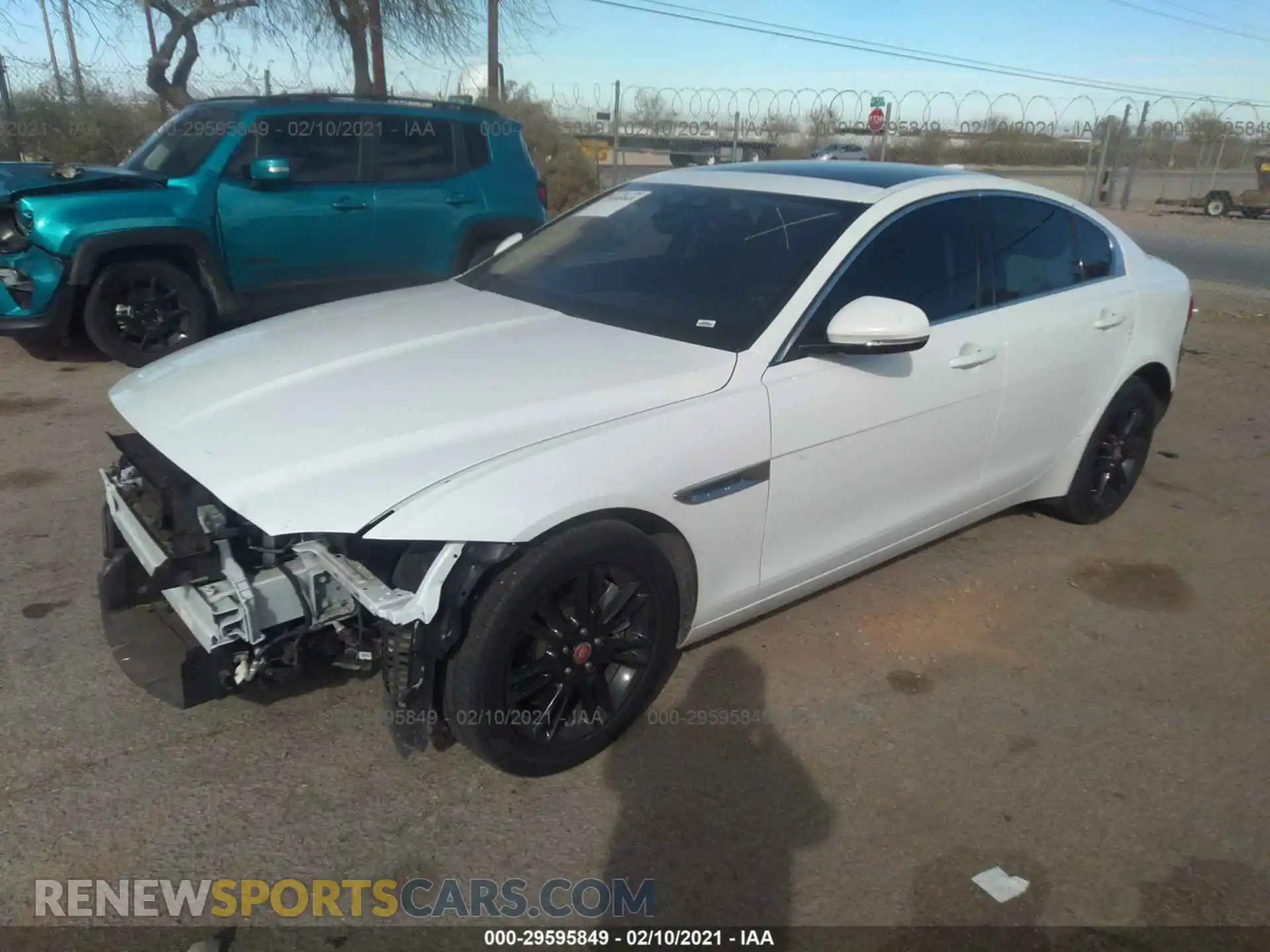 2 Photograph of a damaged car SAJAD4FX5KCP49237 JAGUAR XE 2019