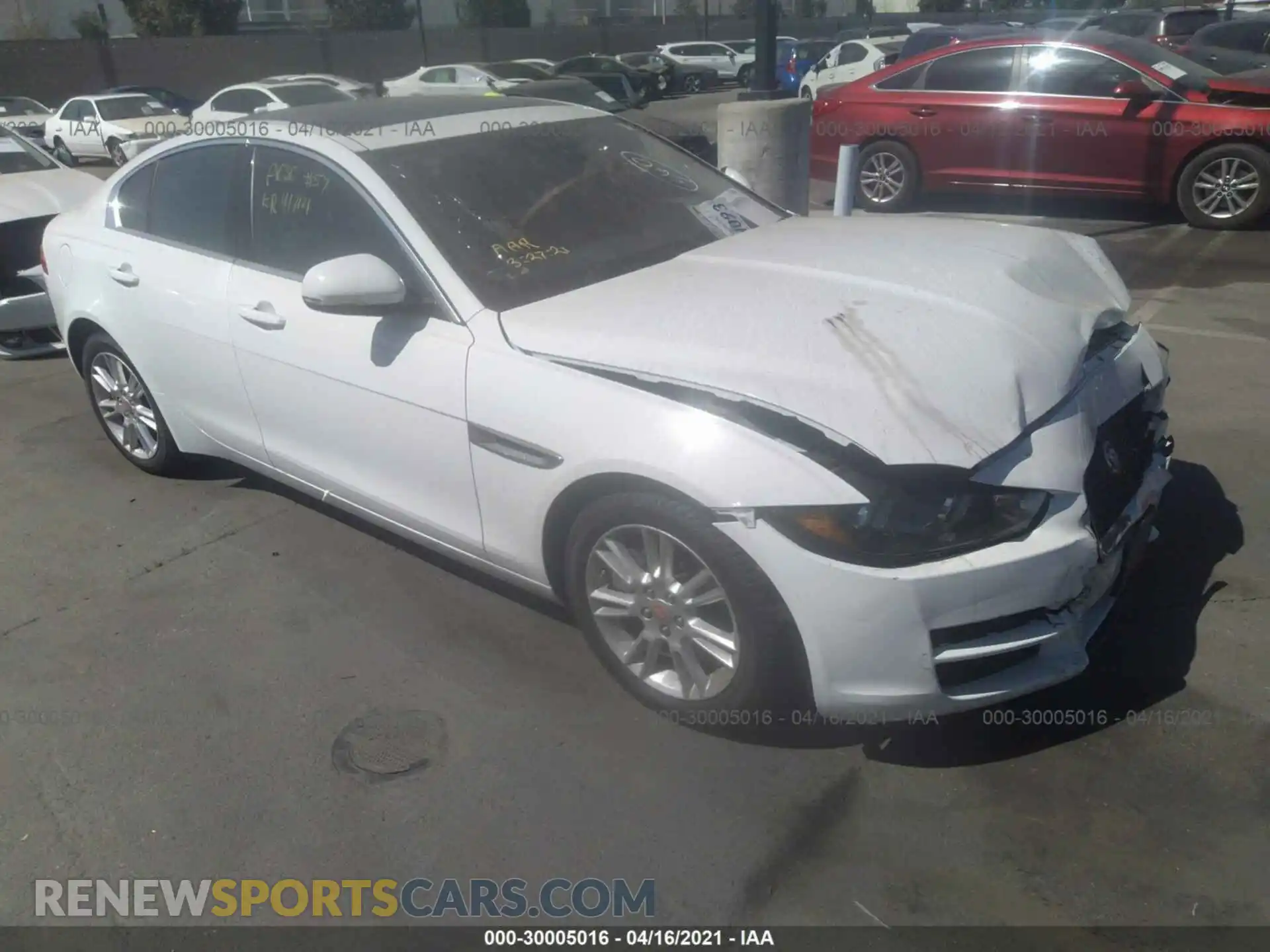 1 Photograph of a damaged car SAJAD4FX6KCP51062 JAGUAR XE 2019