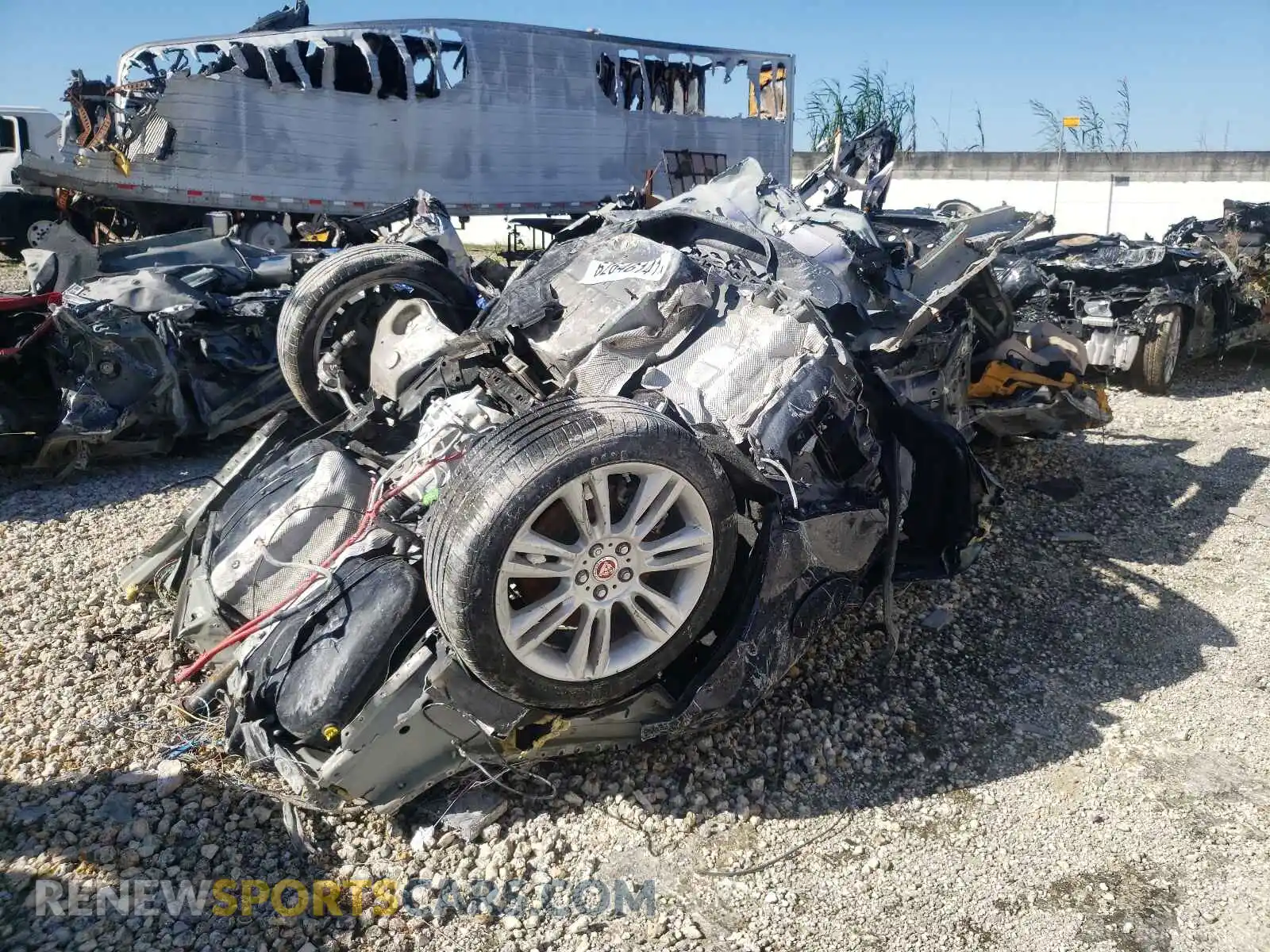 2 Photograph of a damaged car SAJAD4FX8KCP46753 JAGUAR XE 2019