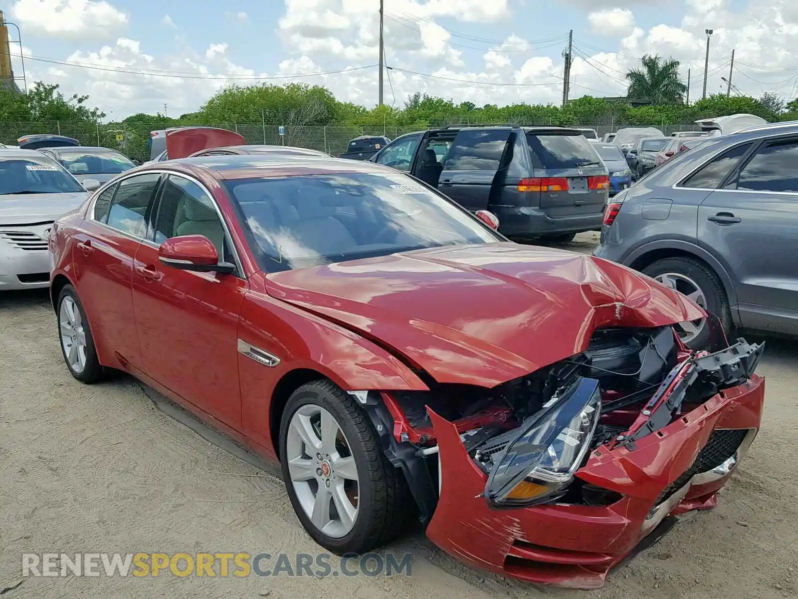1 Photograph of a damaged car SAJAD4FXXKCP53669 JAGUAR XE 2019