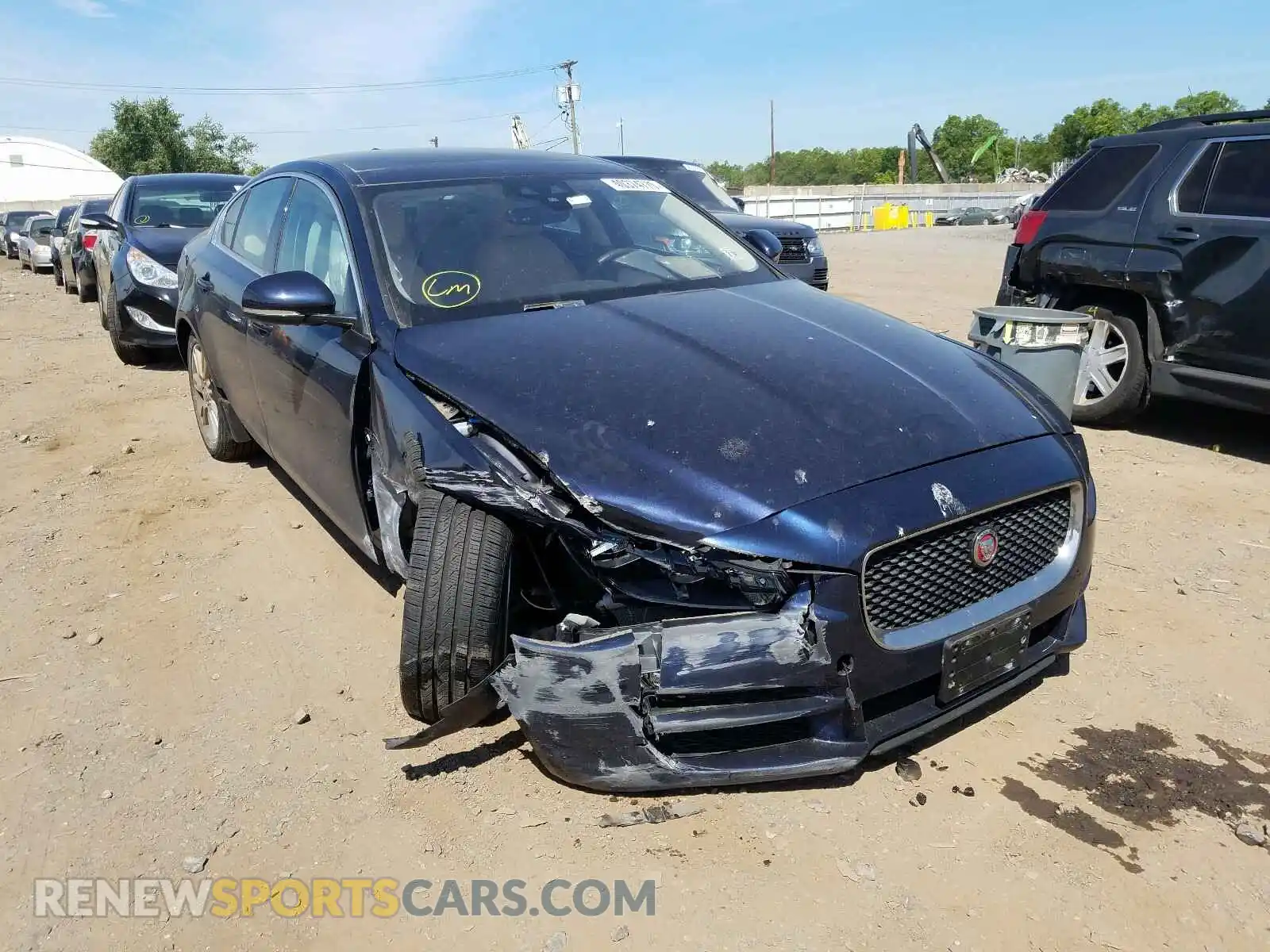 1 Photograph of a damaged car SAJAJ4FX9KCP44504 JAGUAR XE 2019