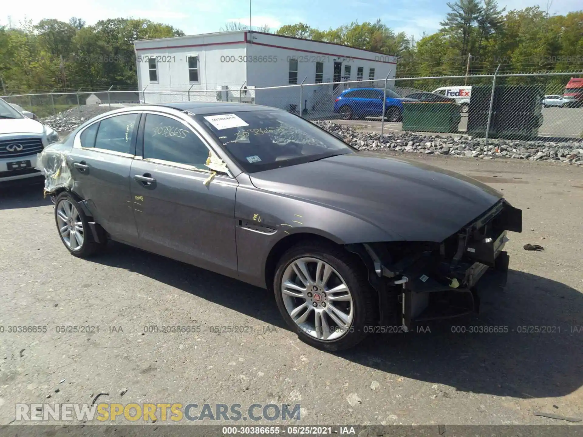 1 Photograph of a damaged car SAJAJ4FXXKCP44141 JAGUAR XE 2019