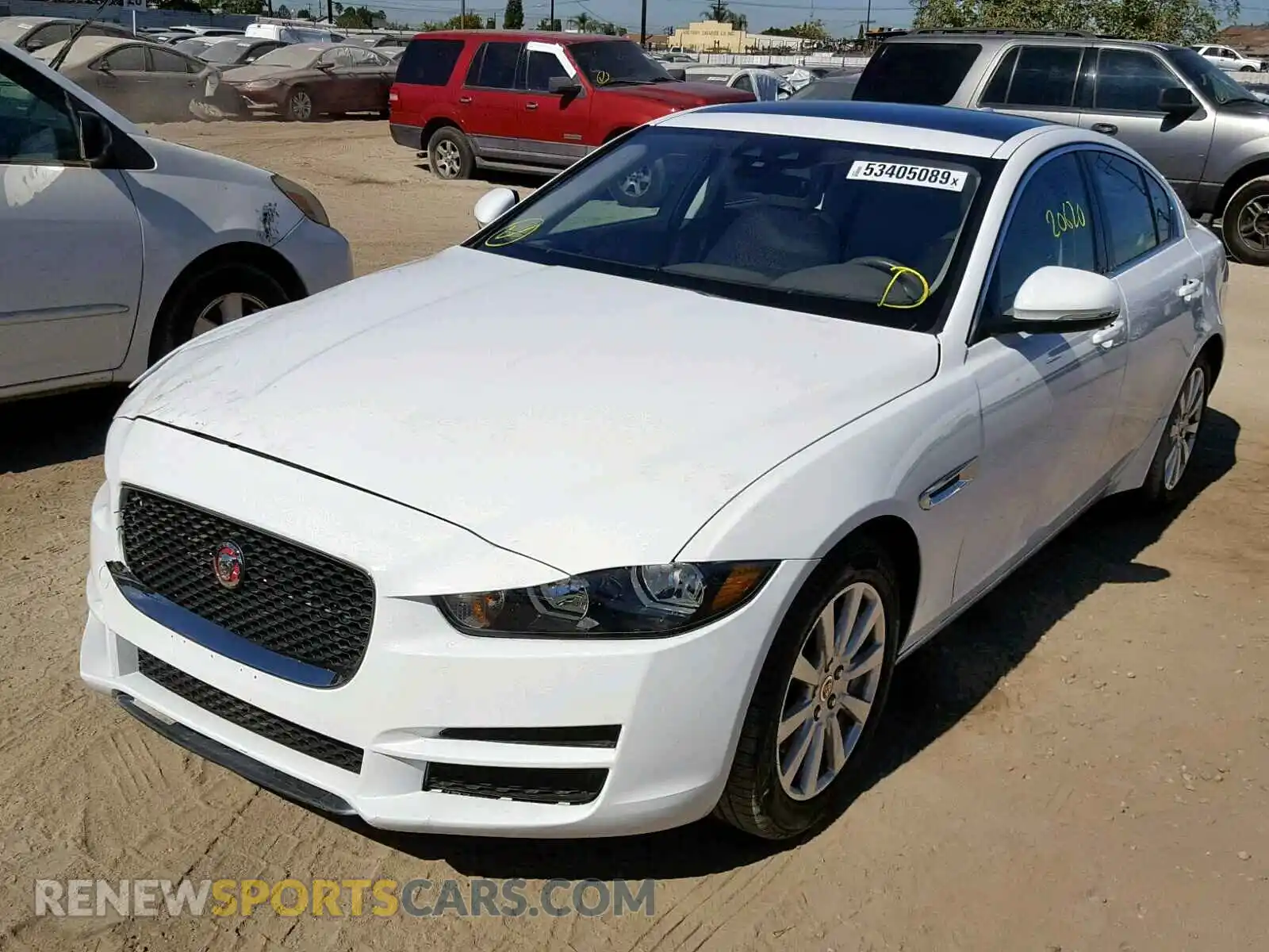 2 Photograph of a damaged car SAJAR4FX3KCP49321 JAGUAR XE 2019