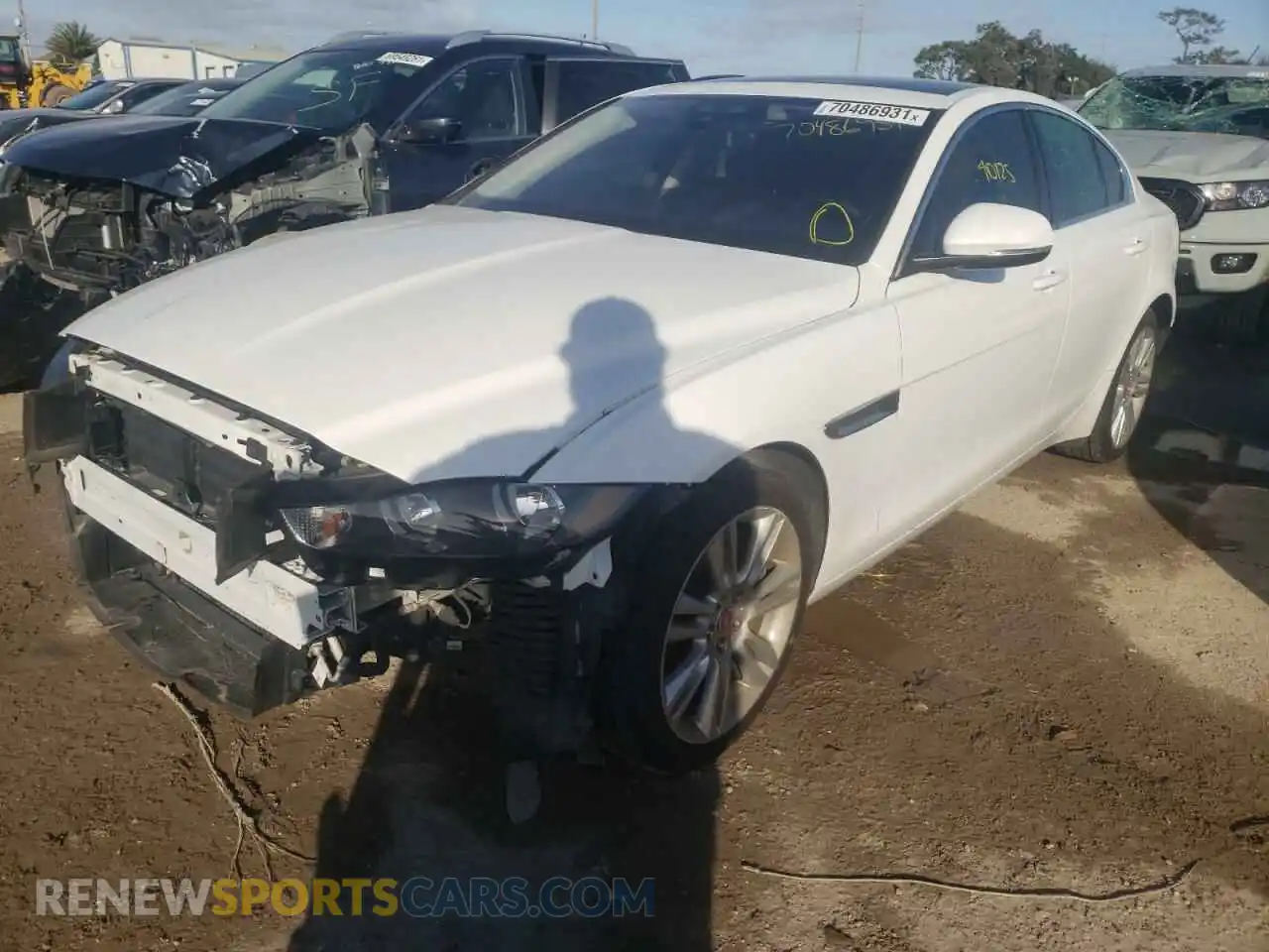 2 Photograph of a damaged car SAJAR4FX5KCP52866 JAGUAR XE 2019