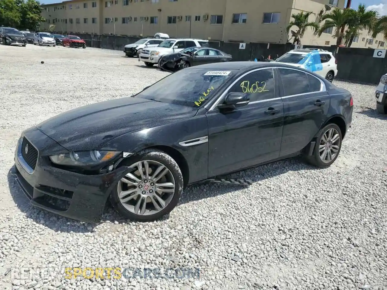 1 Photograph of a damaged car SAJAS4FX4KCP52779 JAGUAR XE 2019