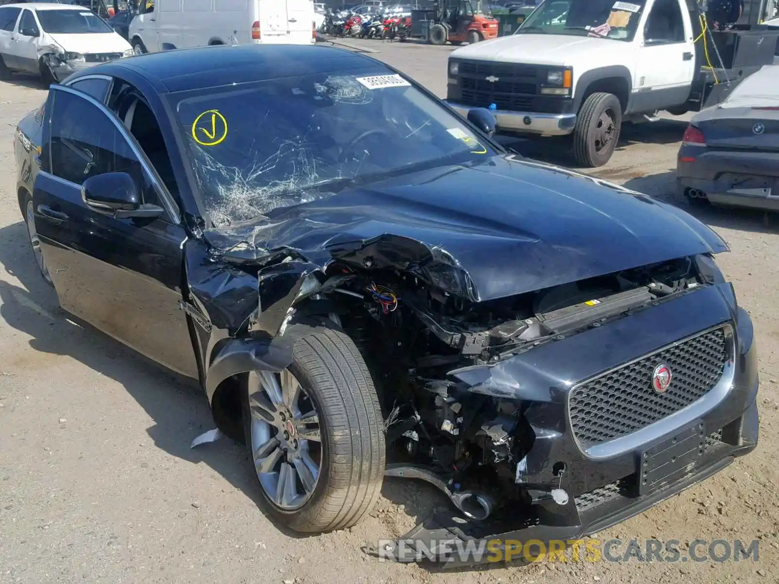 1 Photograph of a damaged car SAJAS4FX5KCP52709 JAGUAR XE 2019