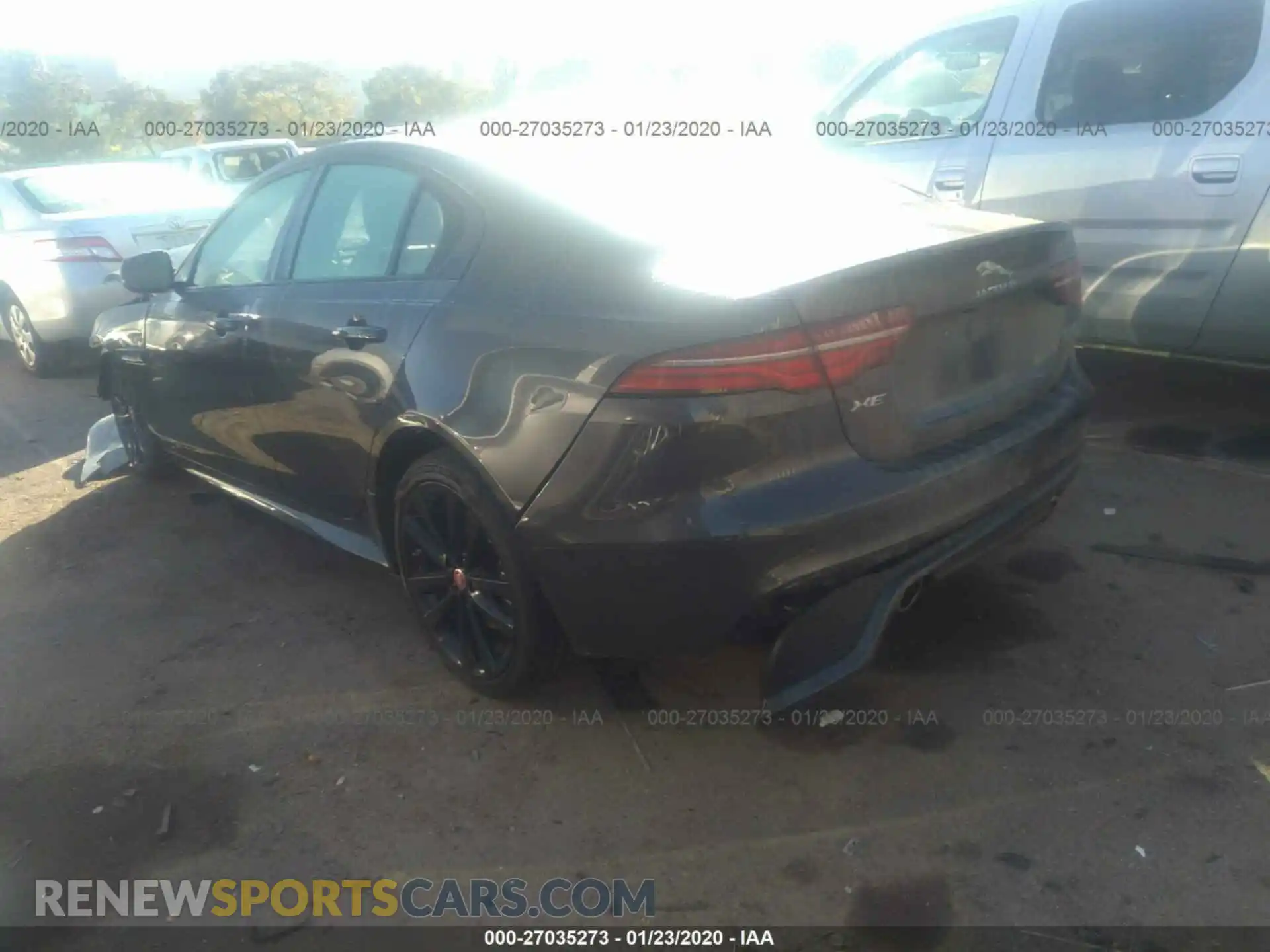 3 fotografías del automóvil dañado SAJAT4GX9LCP59899 JAGUAR XE 2020