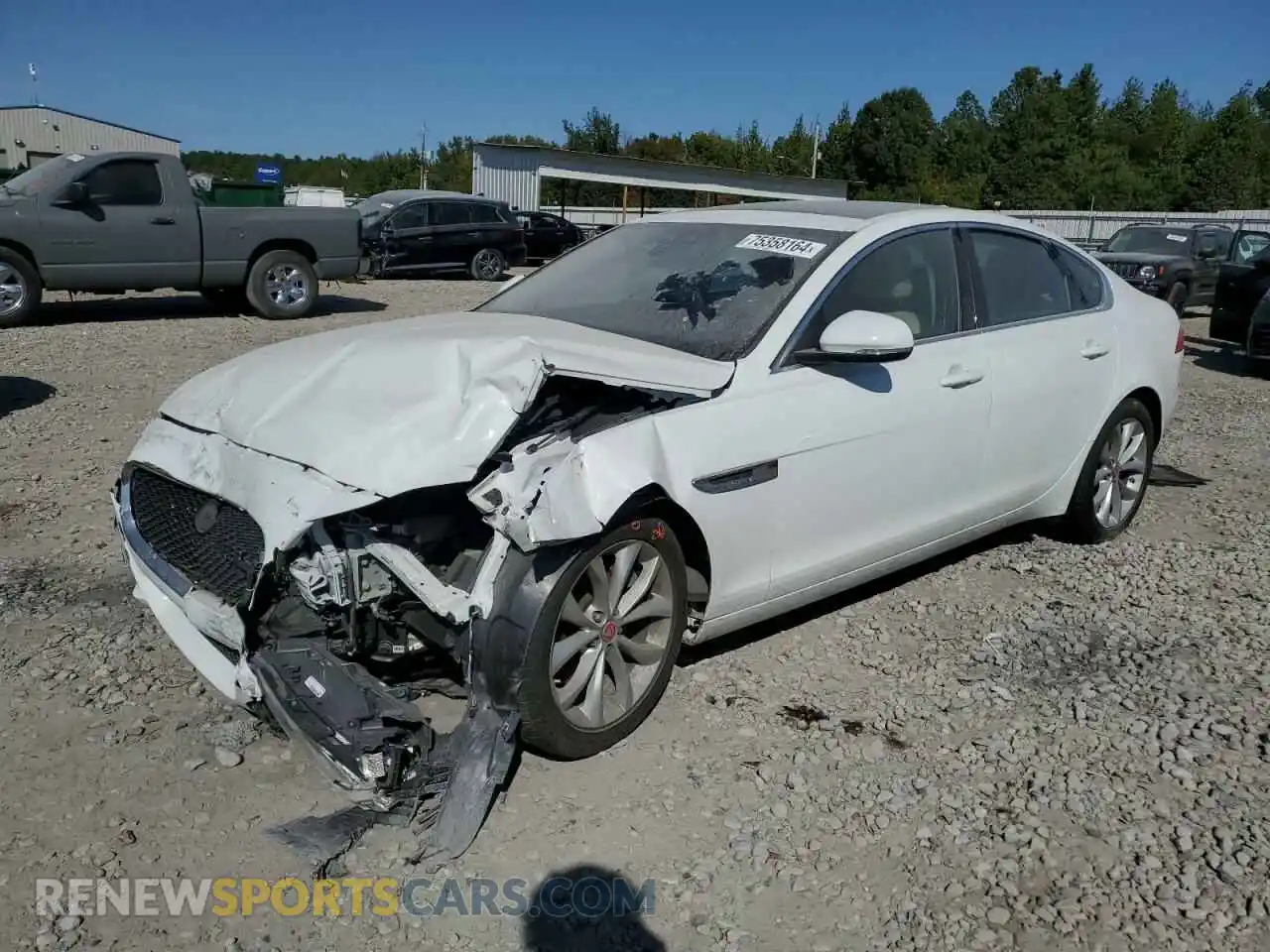 1 Photograph of a damaged car SAJBJ4FX0KCY76653 JAGUAR XF 2019