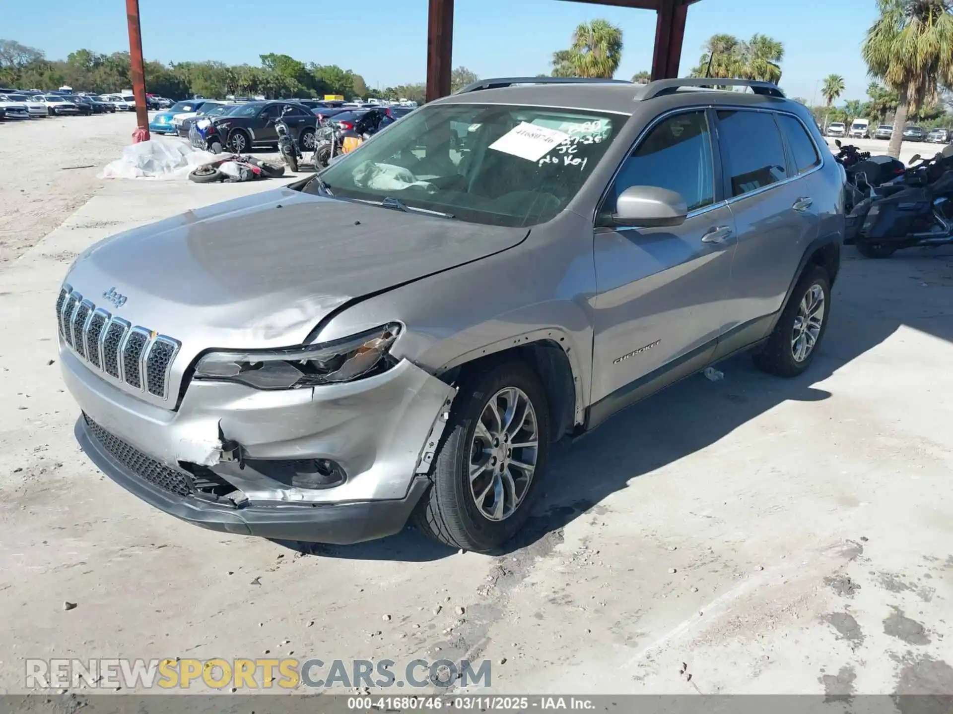 2 Photograph of a damaged car 1C4PJLLN7KD147576 JEEP CHEROKEE 2019