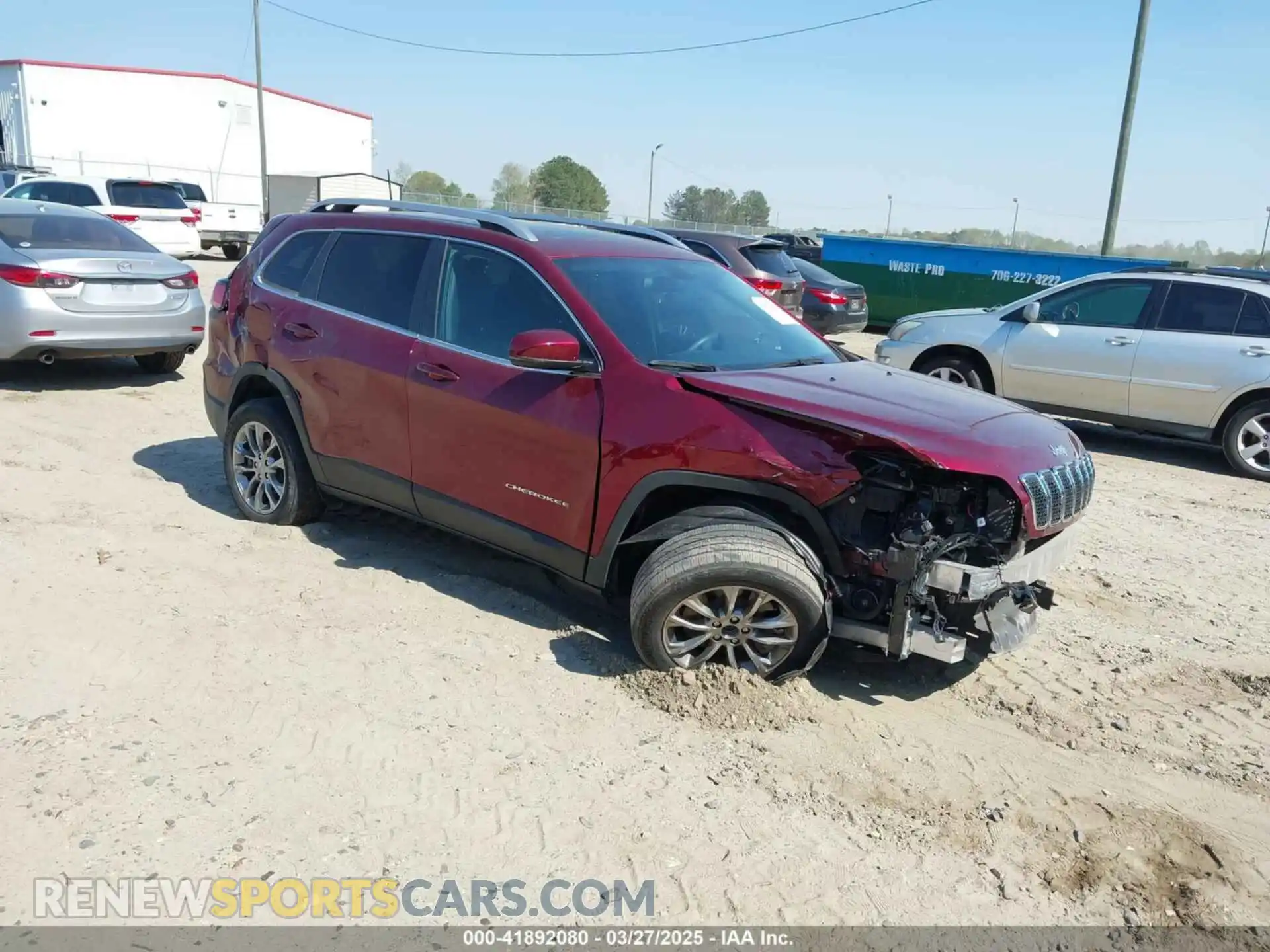 1 Photograph of a damaged car 1C4PJLLB9LD585622 JEEP CHEROKEE 2020