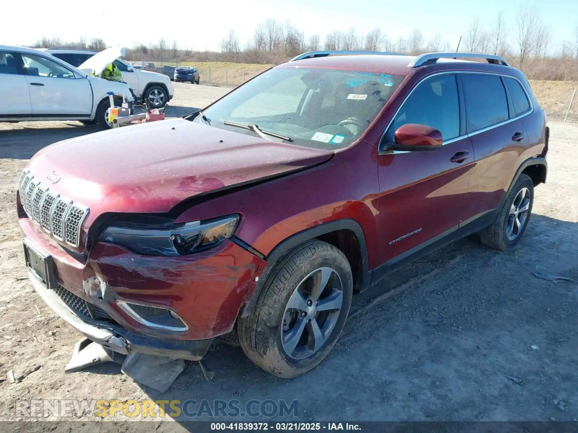 2 fotografías del automóvil dañado 1C4PJMDNXLD555396 JEEP CHEROKEE 2020