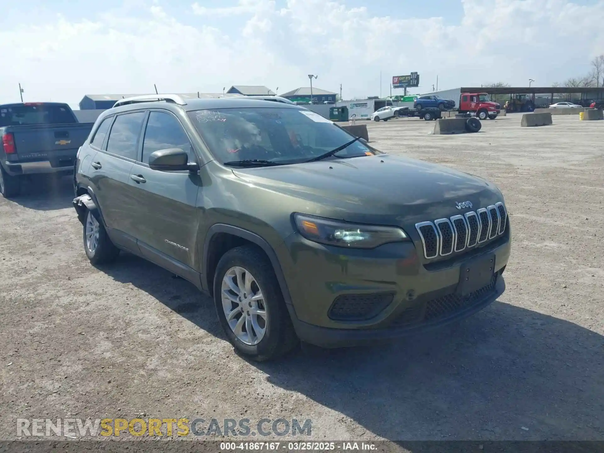 1 Photograph of a damaged car 1C4PJLCB2MD155979 JEEP CHEROKEE 2021