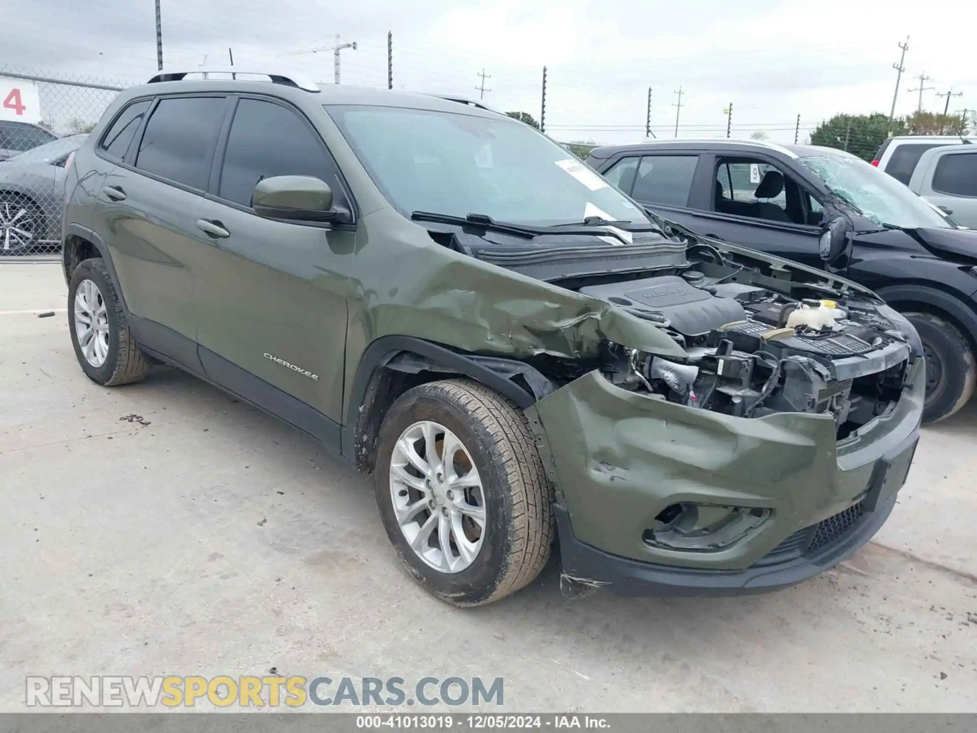 1 Photograph of a damaged car 1C4PJLCB6MD156200 JEEP CHEROKEE 2021