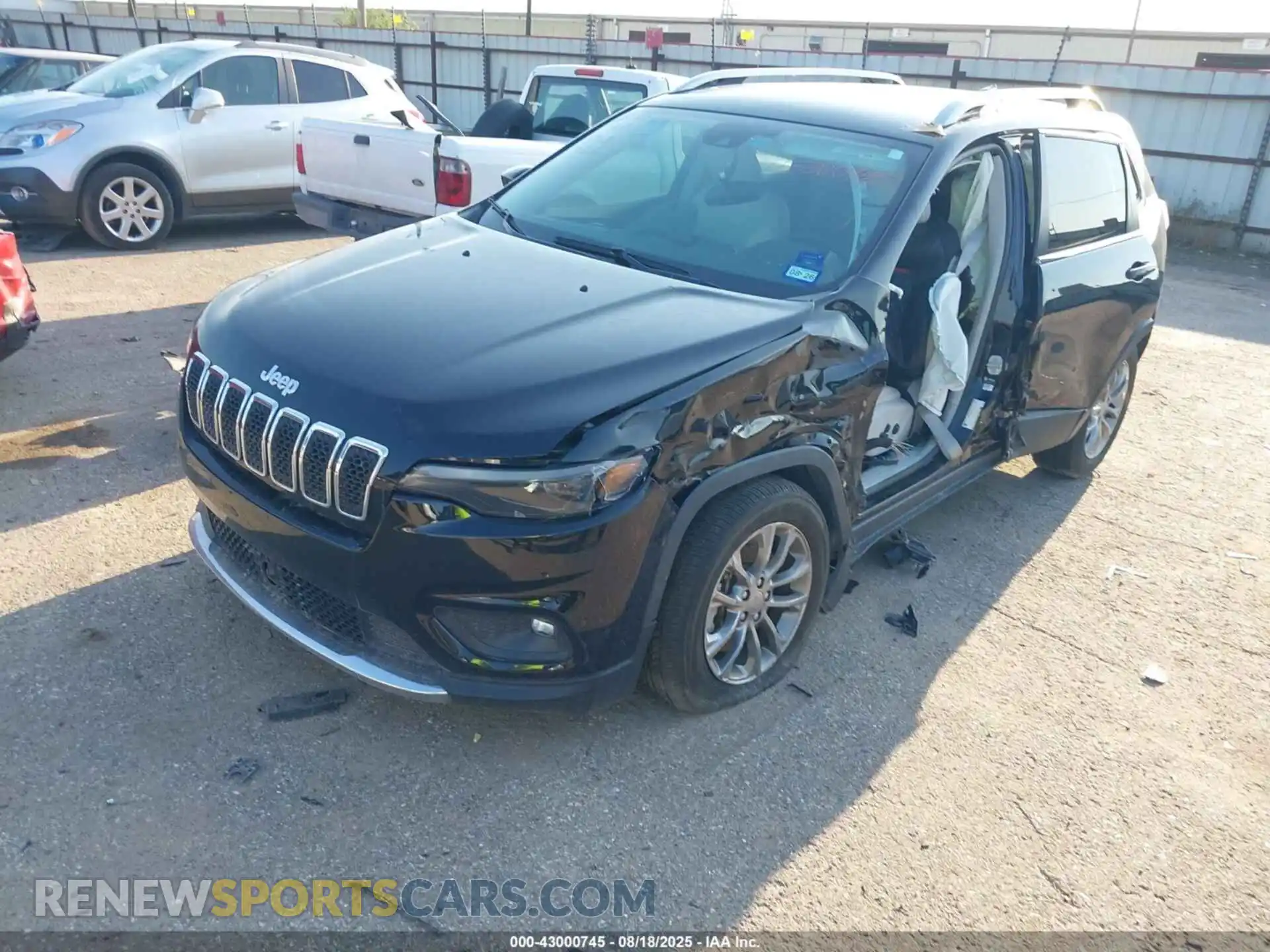 2 fotografías del automóvil dañado 1C4PJLMXXMD237260 JEEP CHEROKEE 2021
