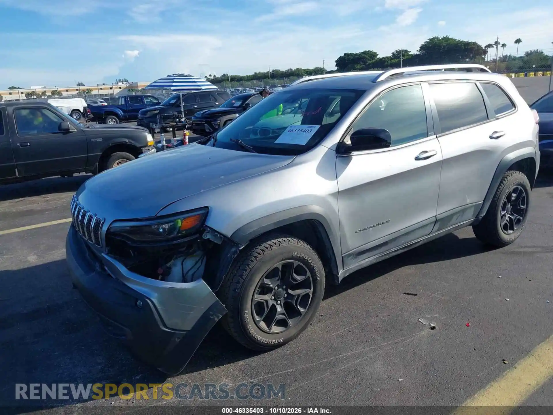 2 fotografías del automóvil dañado 1C4PJMBX3MD253079 JEEP CHEROKEE 2021