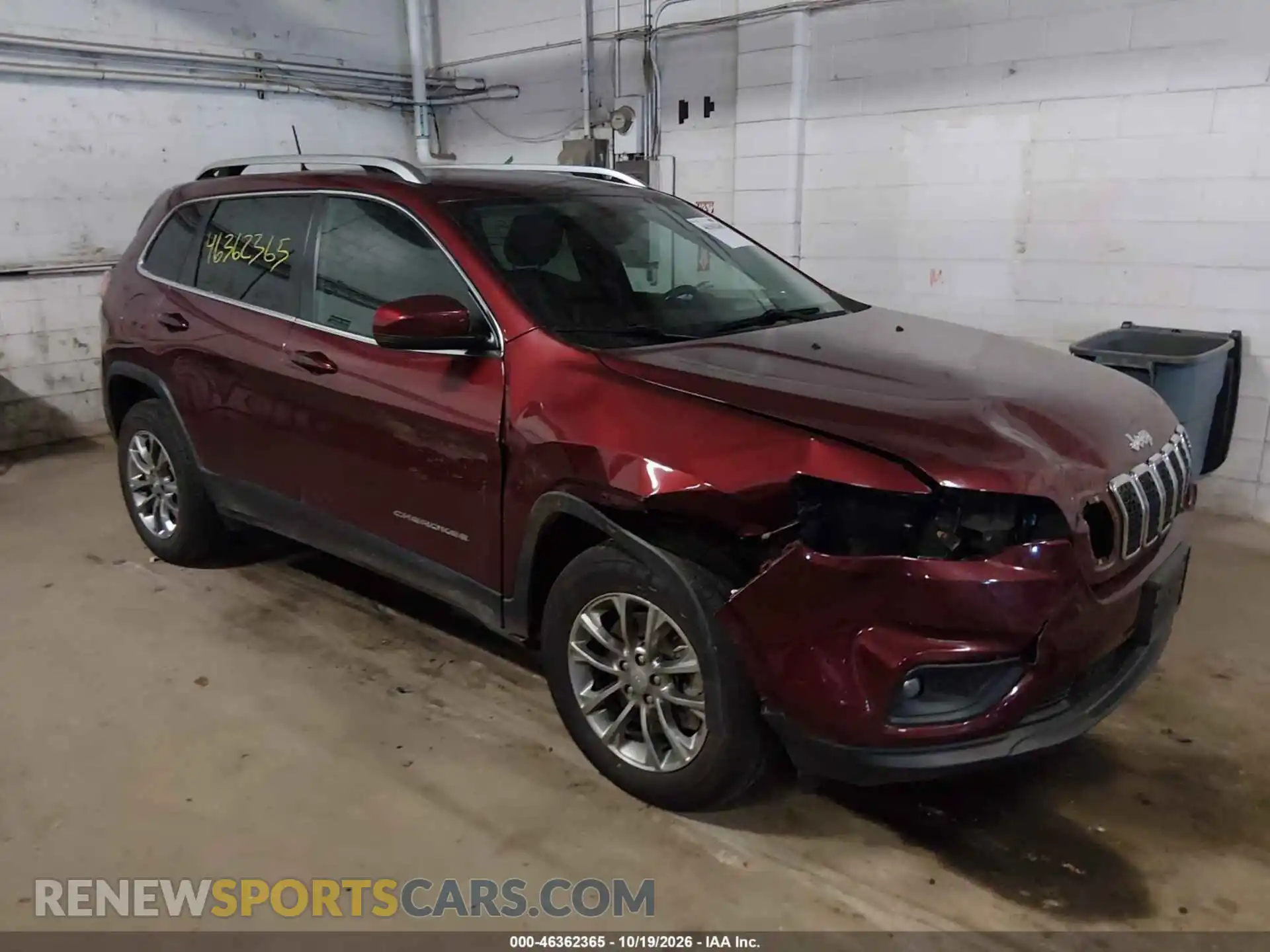 1 Photograph of a damaged car 1C4PJMMX6MD160022 JEEP CHEROKEE 2021