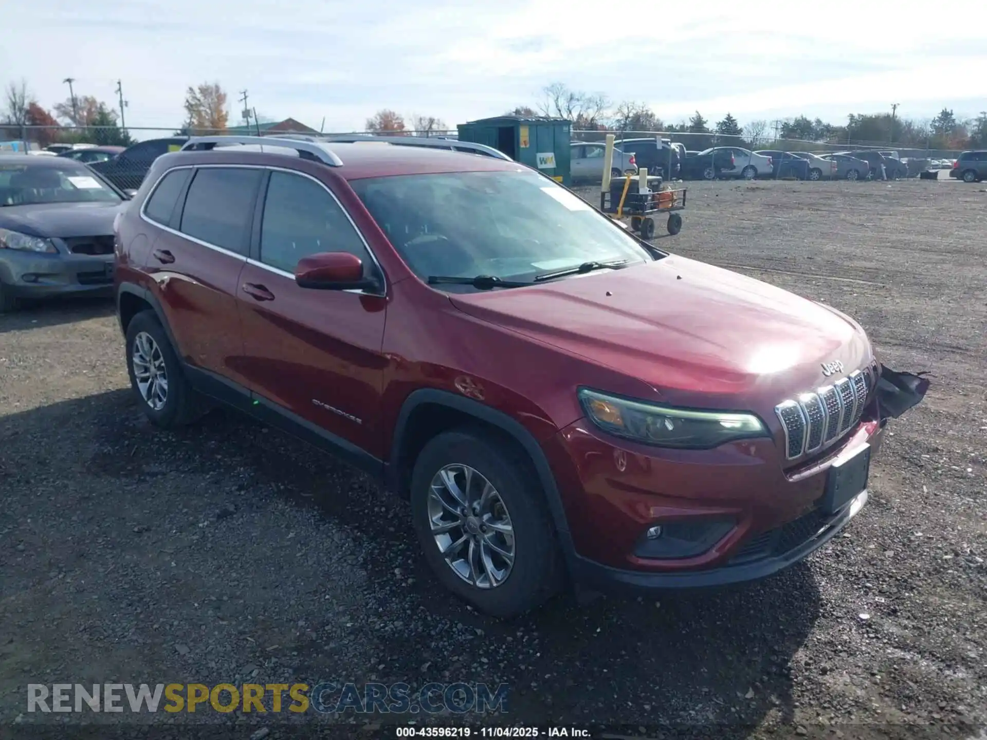 1 Photograph of a damaged car 1C4PJMMX8MD151502 JEEP CHEROKEE 2021