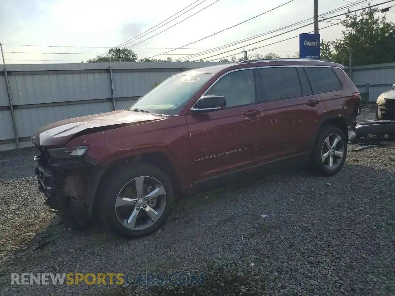 1 Photograph of a damaged car 1C4RJKBG2M8186089 JEEP CHEROKEE 2021