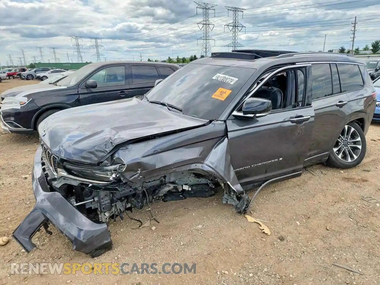1 Photograph of a damaged car 1C4RJKDG5M8213038 JEEP CHEROKEE 2021