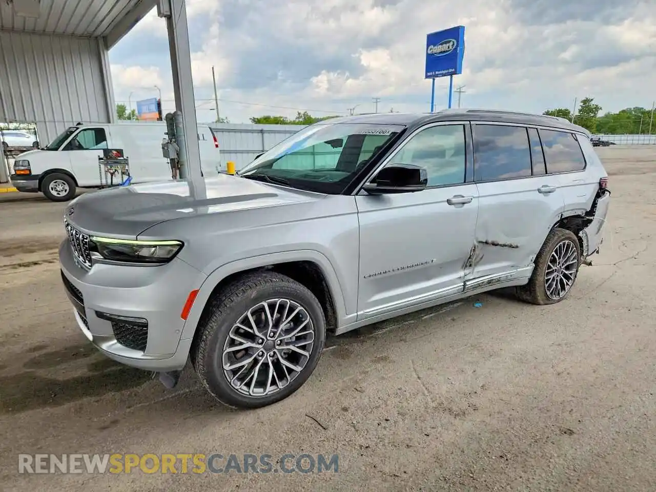1 Photograph of a damaged car 1C4RJKEG3M8103314 JEEP CHEROKEE 2021