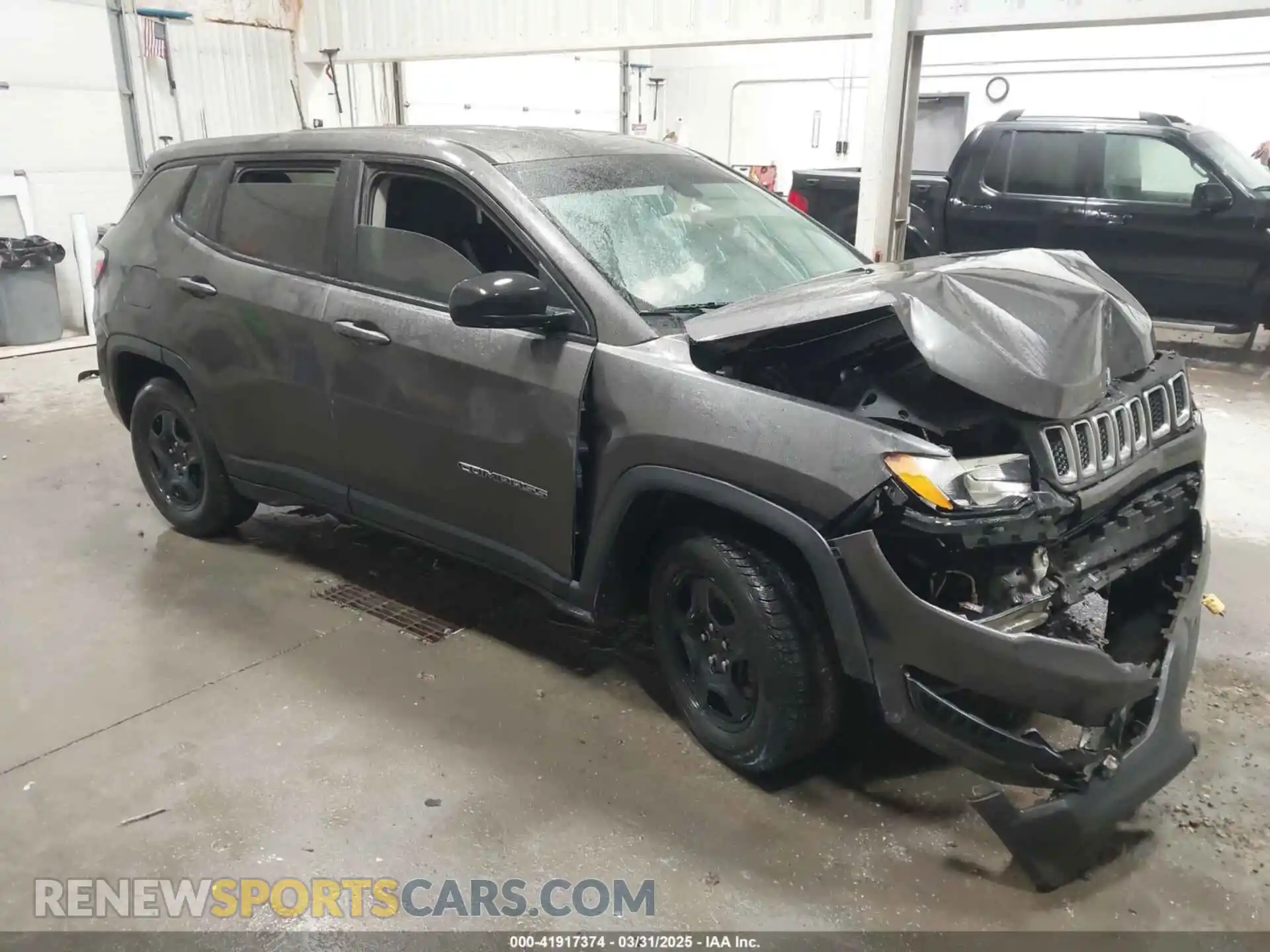 1 Photograph of a damaged car 3C4NJCAB1KT762800 JEEP COMPASS 2019