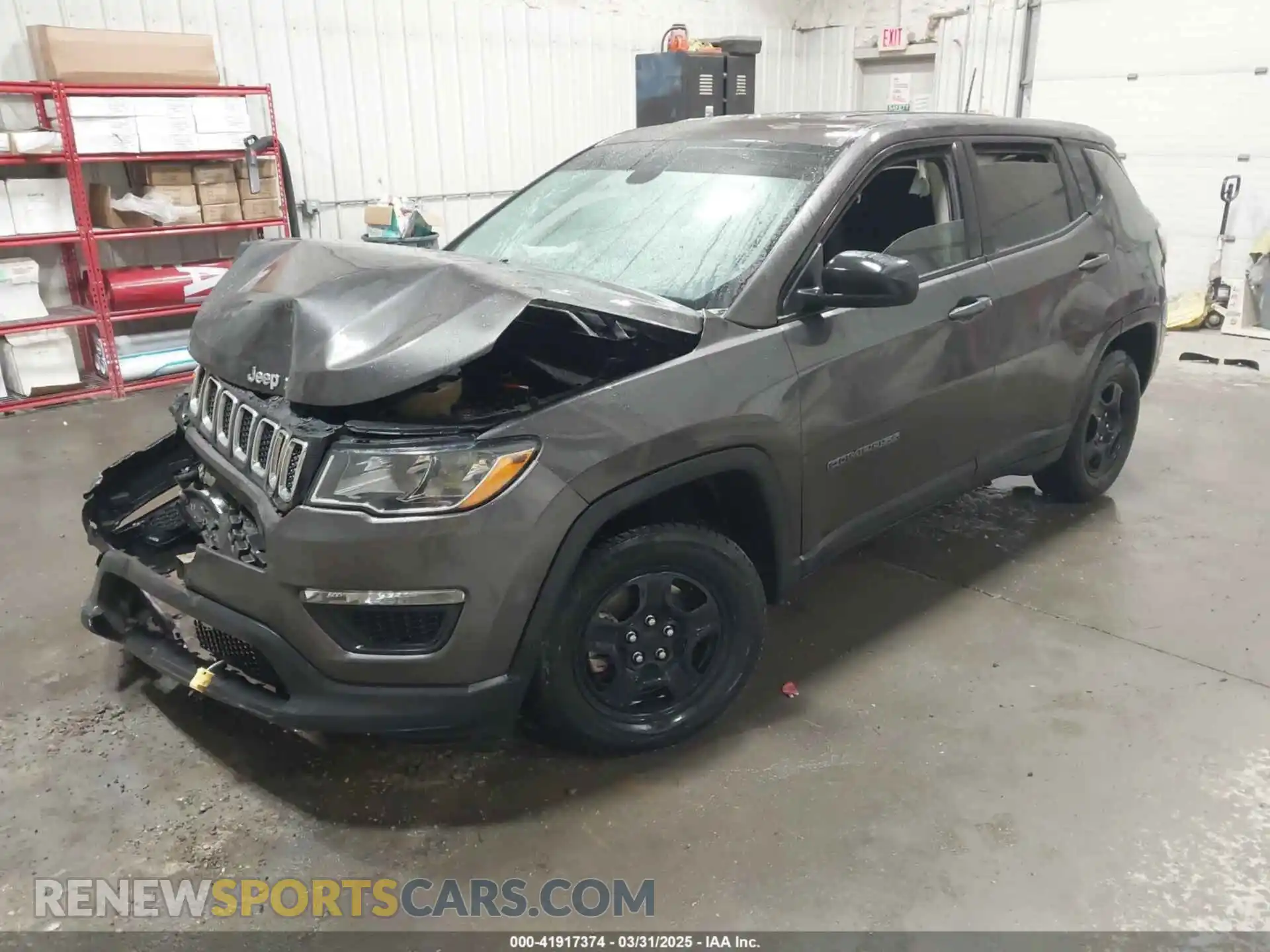 2 Photograph of a damaged car 3C4NJCAB1KT762800 JEEP COMPASS 2019