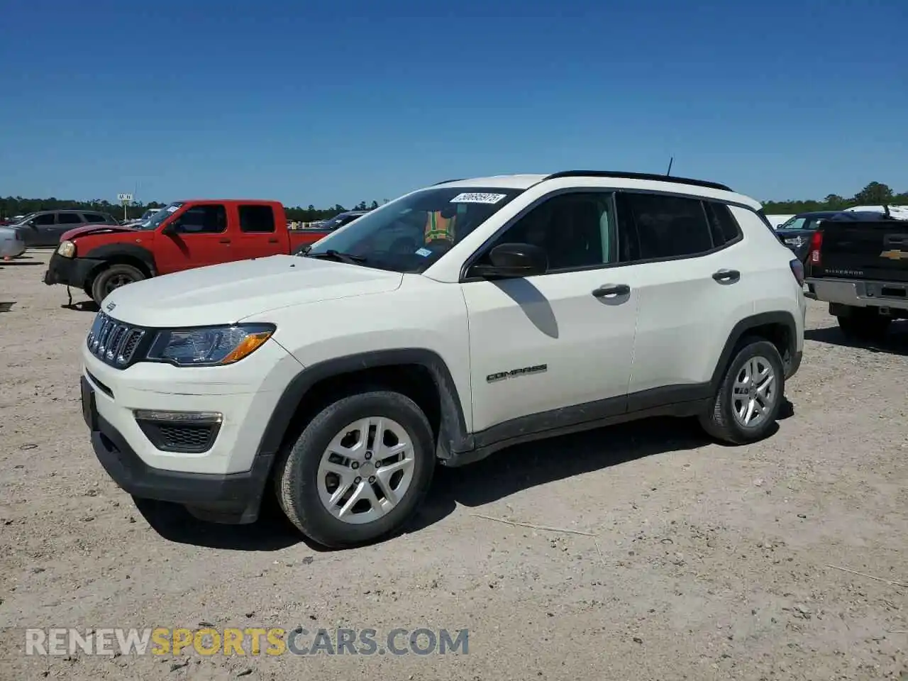 1 Photograph of a damaged car 3C4NJCAB2KT699951 JEEP COMPASS 2019