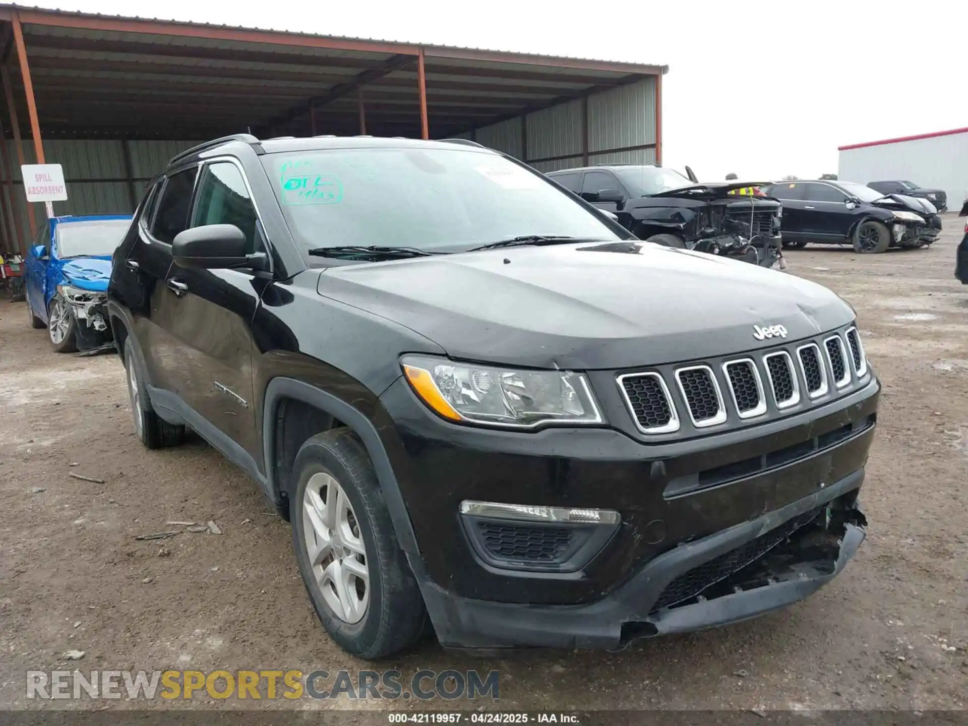 1 fotografías del automóvil dañado 3C4NJCAB2KT848049 JEEP COMPASS 2019