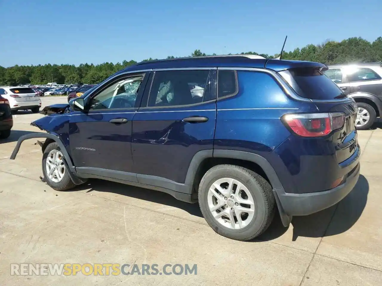 2 Photograph of a damaged car 3C4NJCAB4KT736692 JEEP COMPASS 2019