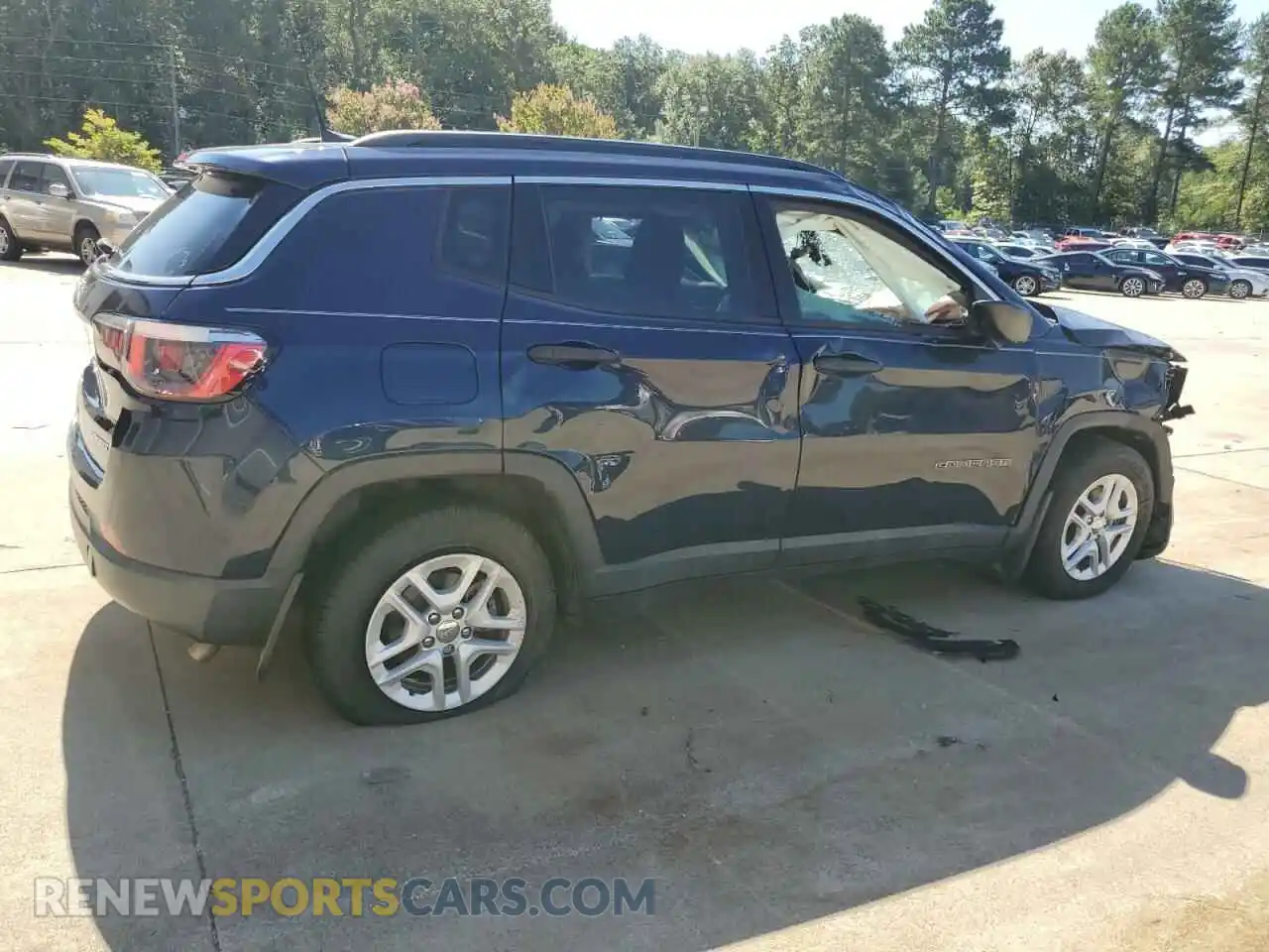 3 Photograph of a damaged car 3C4NJCAB4KT736692 JEEP COMPASS 2019