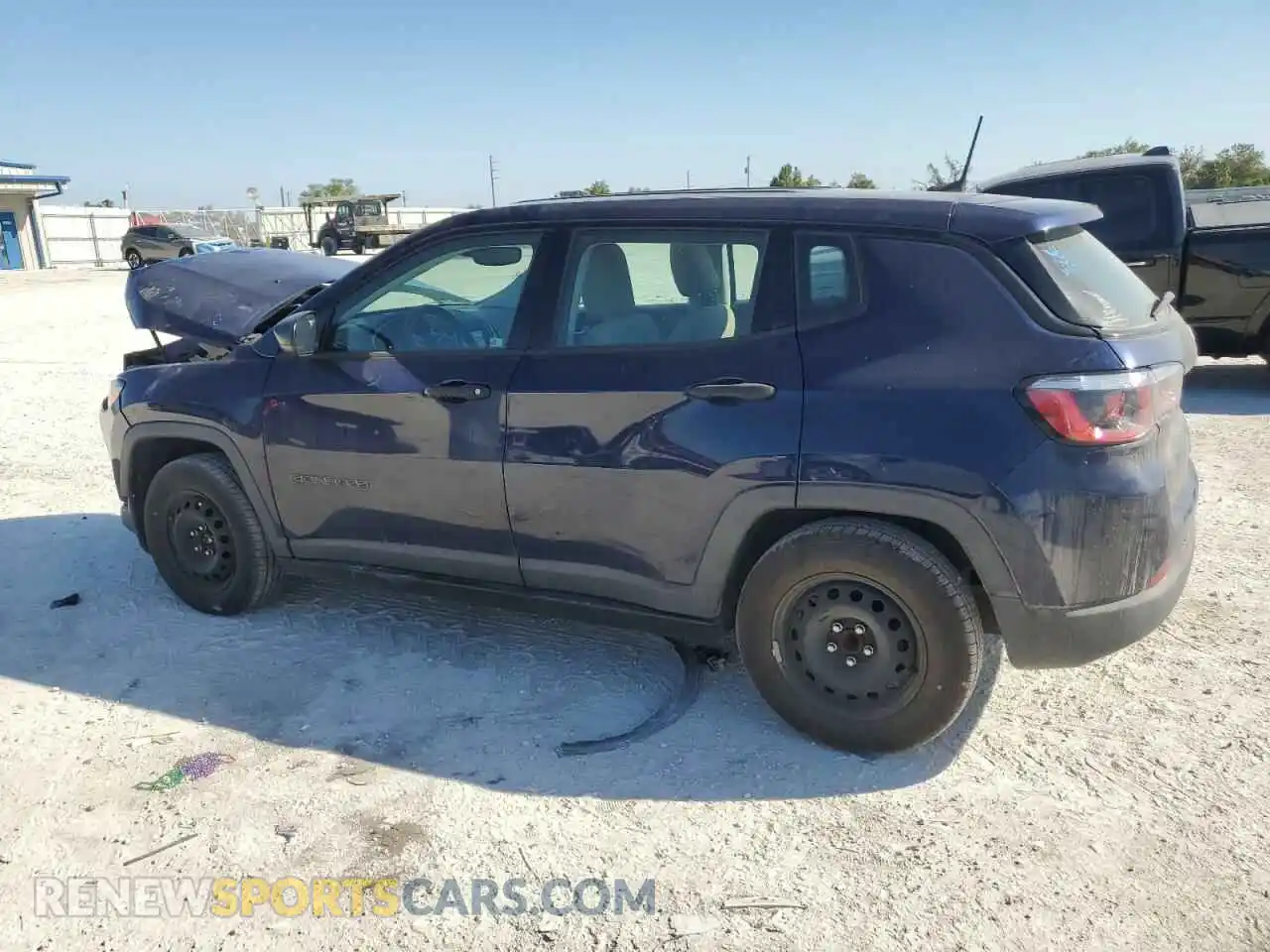 2 Photograph of a damaged car 3C4NJCAB5KT844352 JEEP COMPASS 2019