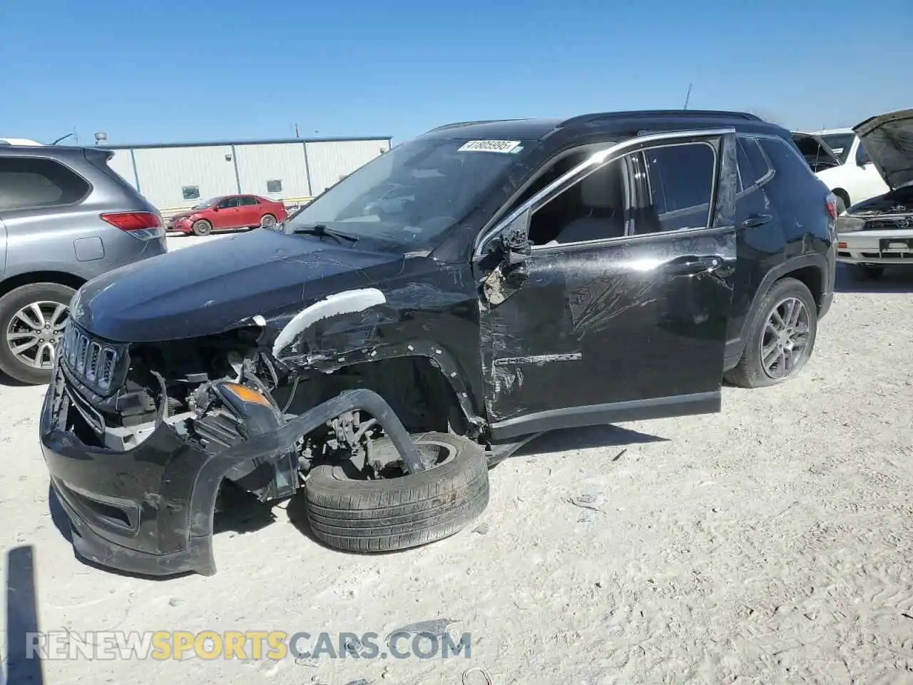 1 Photograph of a damaged car 3C4NJCBB1KT636726 JEEP COMPASS 2019