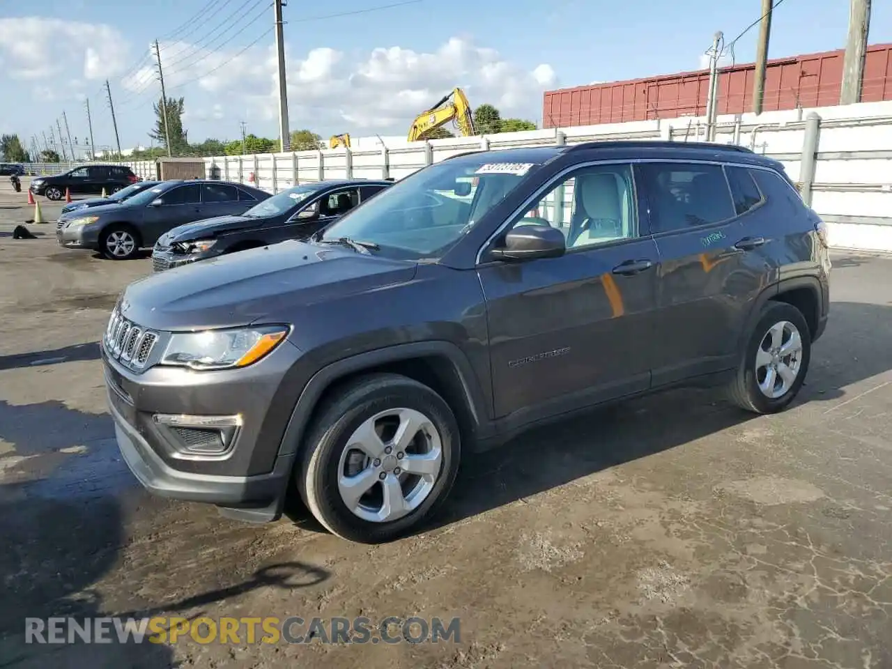 1 Photograph of a damaged car 3C4NJCBB5KT699408 JEEP COMPASS 2019