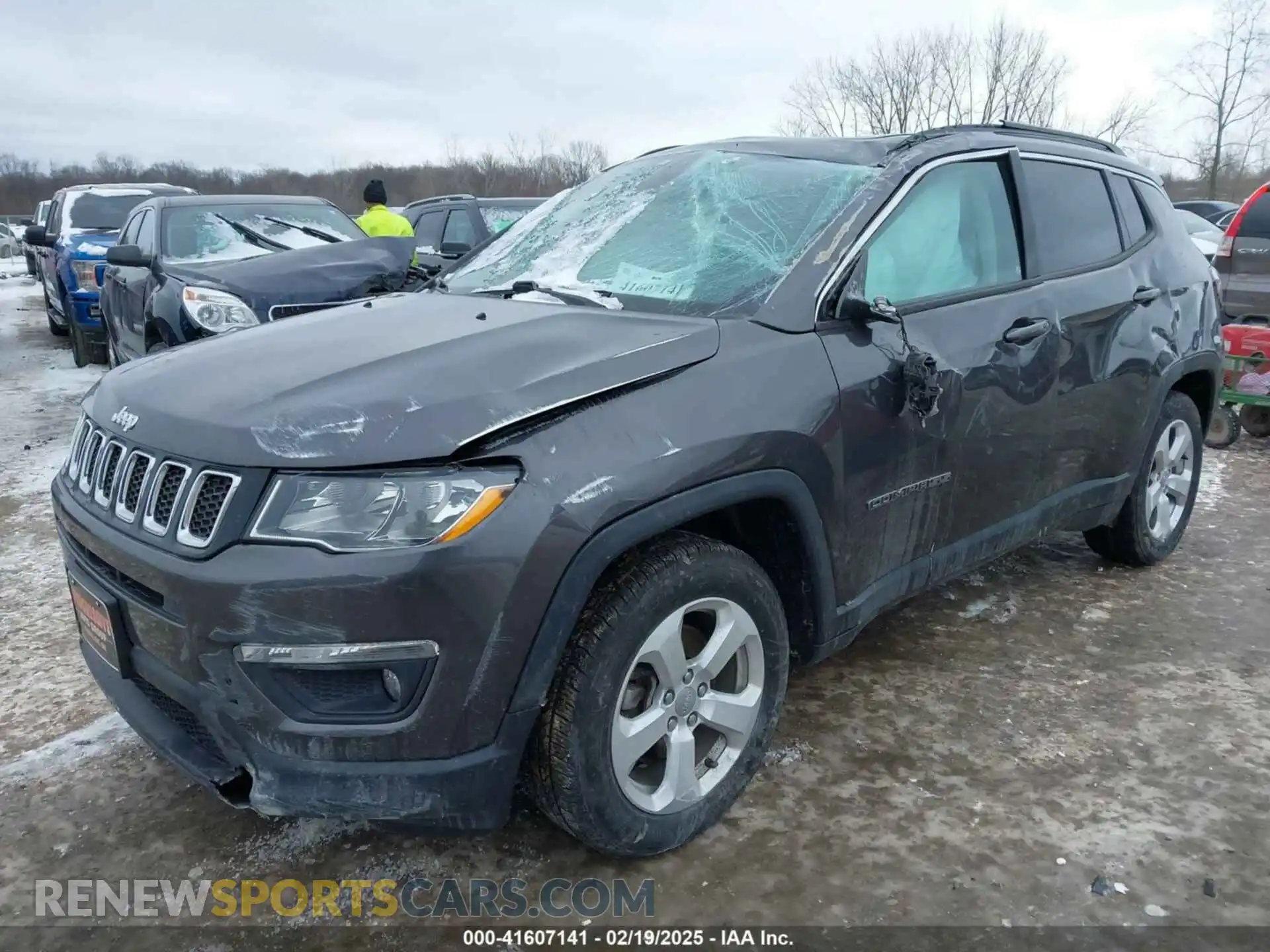 2 Photograph of a damaged car 3C4NJCBB6KT844486 JEEP COMPASS 2019