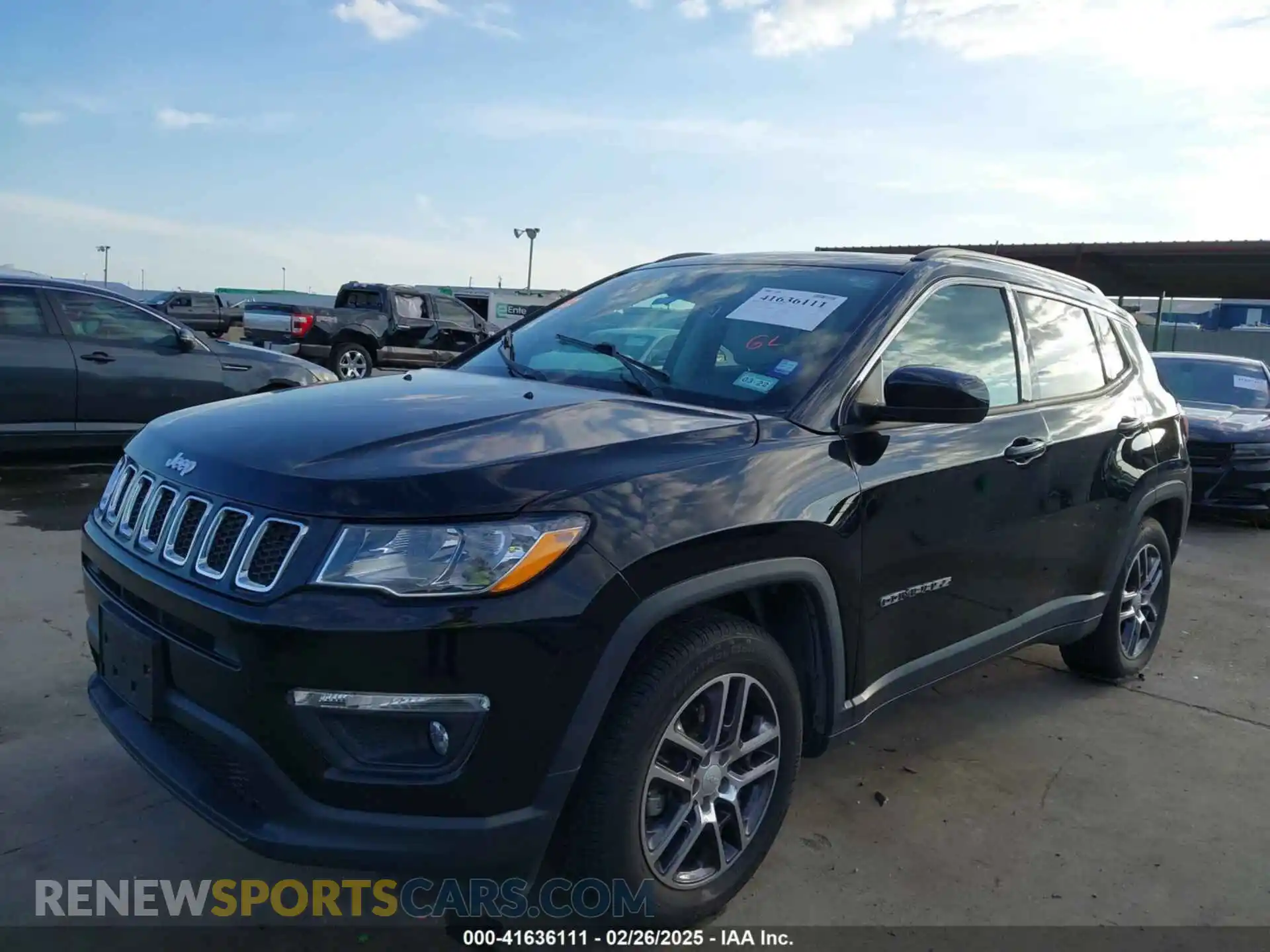 2 Photograph of a damaged car 3C4NJCBB7KT706519 JEEP COMPASS 2019