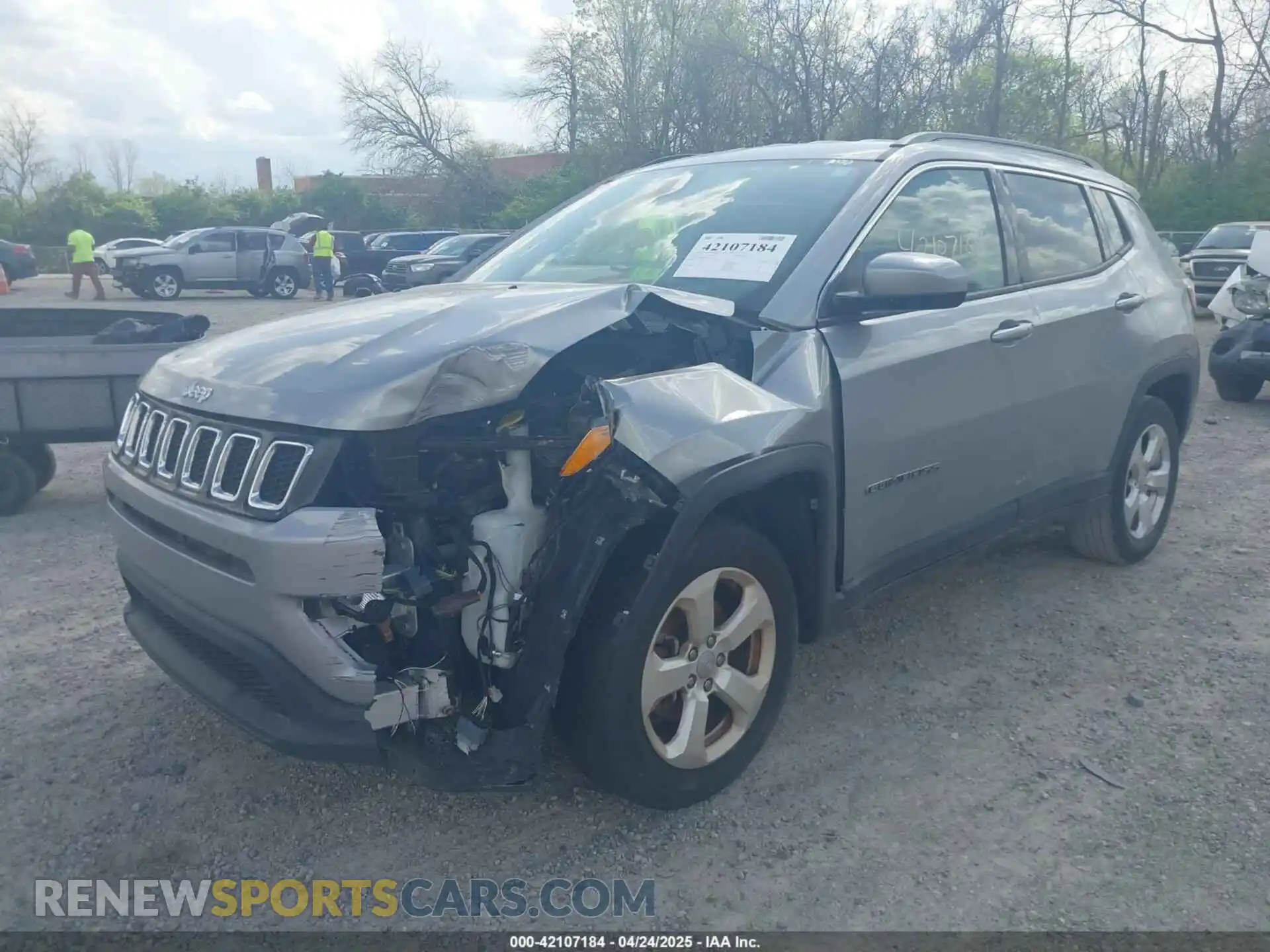 2 Photograph of a damaged car 3C4NJCBB7KT742453 JEEP COMPASS 2019