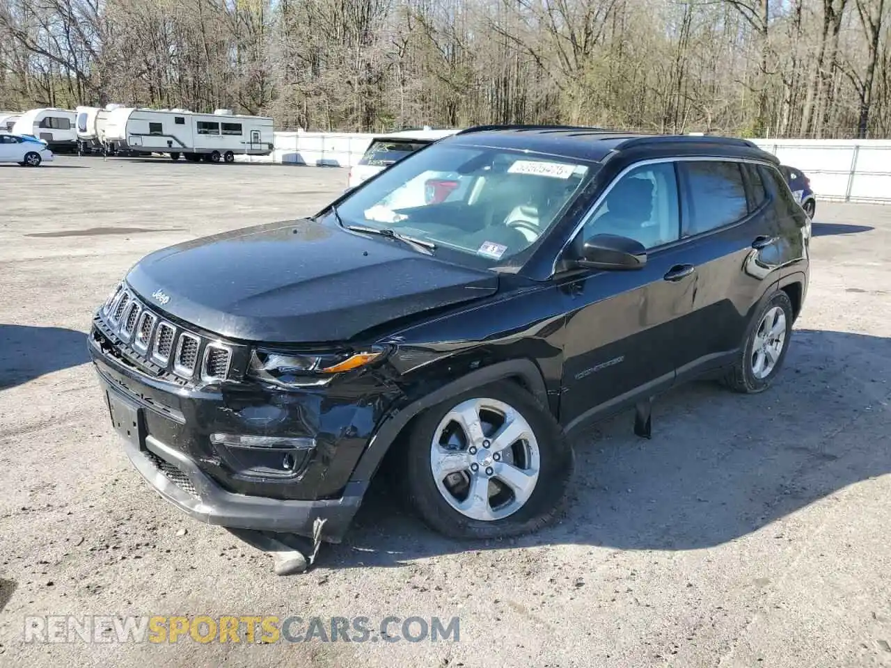 1 Photograph of a damaged car 3C4NJCBB9KT614537 JEEP COMPASS 2019