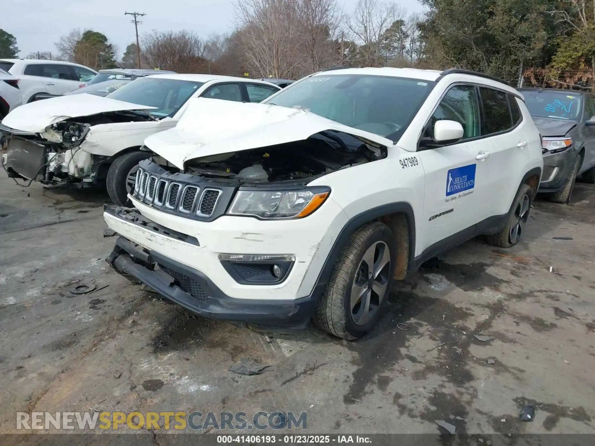 2 Photograph of a damaged car 3C4NJCBB9KT654889 JEEP COMPASS 2019