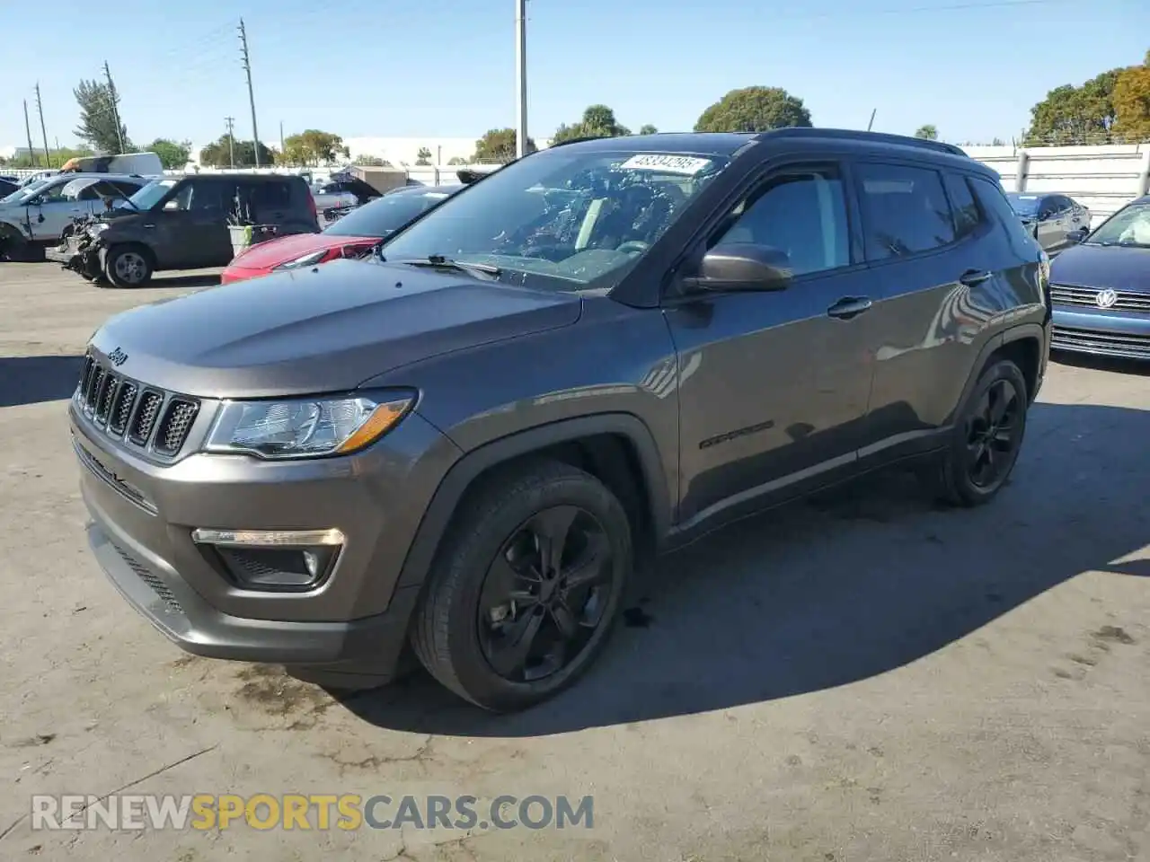 1 Photograph of a damaged car 3C4NJCBBXKT676691 JEEP COMPASS 2019