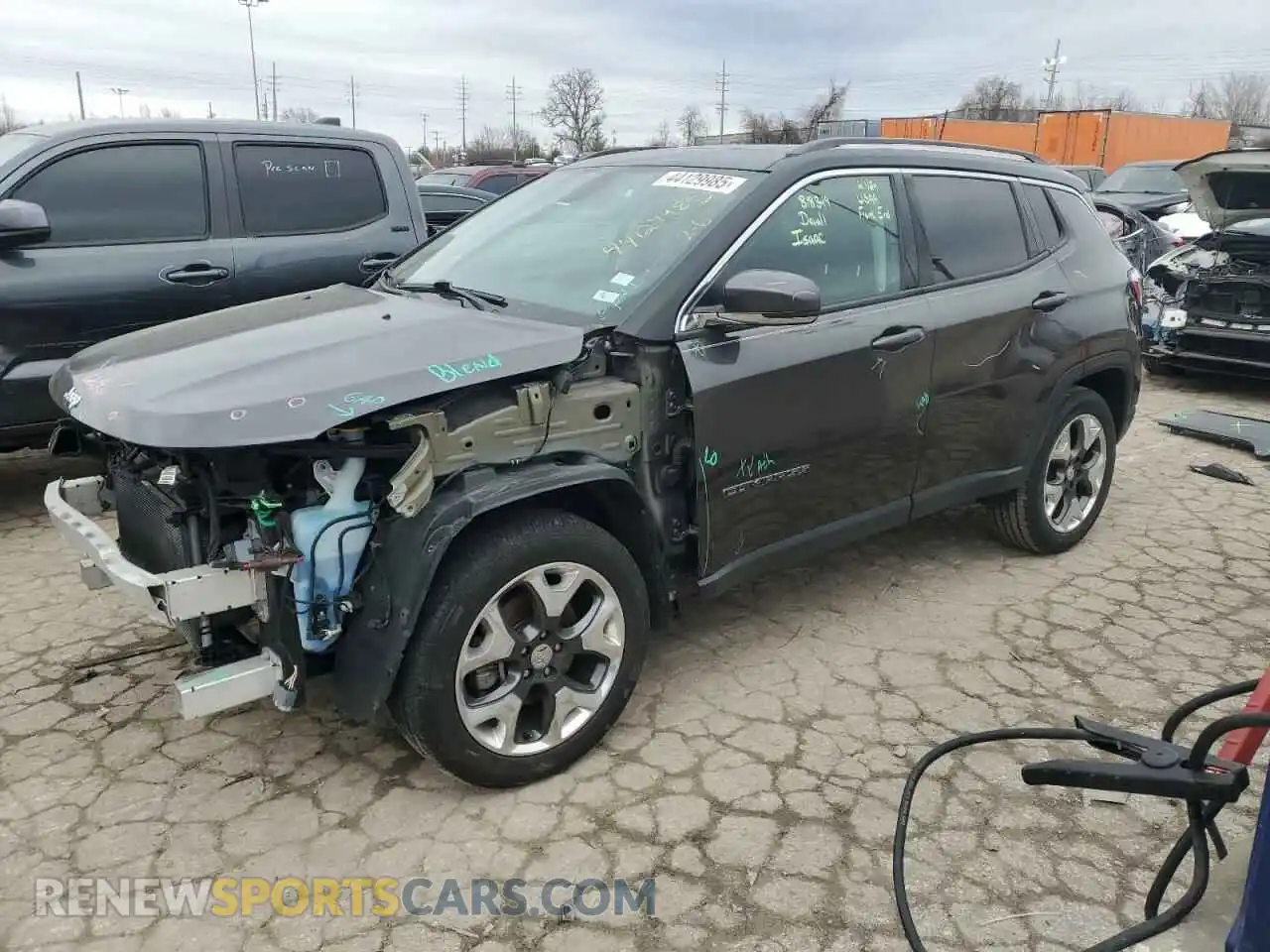 1 Photograph of a damaged car 3C4NJCCB1KT638748 JEEP COMPASS 2019