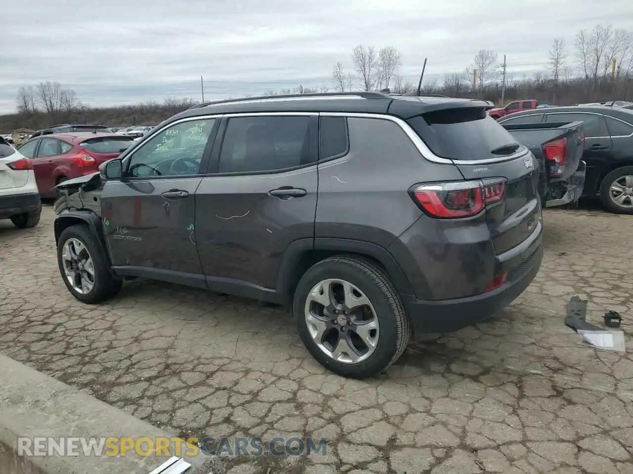 2 Photograph of a damaged car 3C4NJCCB1KT638748 JEEP COMPASS 2019
