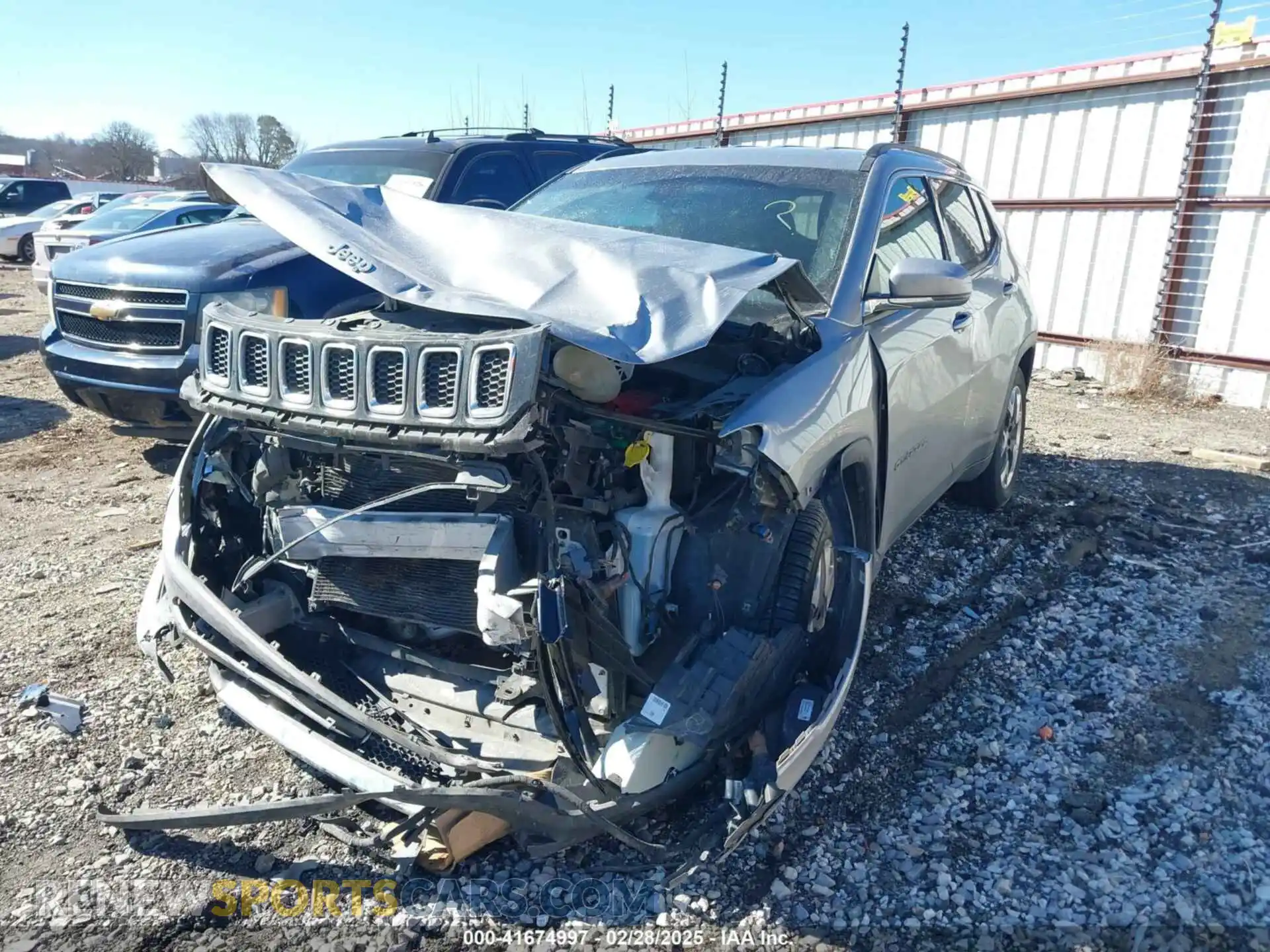 2 Photograph of a damaged car 3C4NJCCB1KT662953 JEEP COMPASS 2019