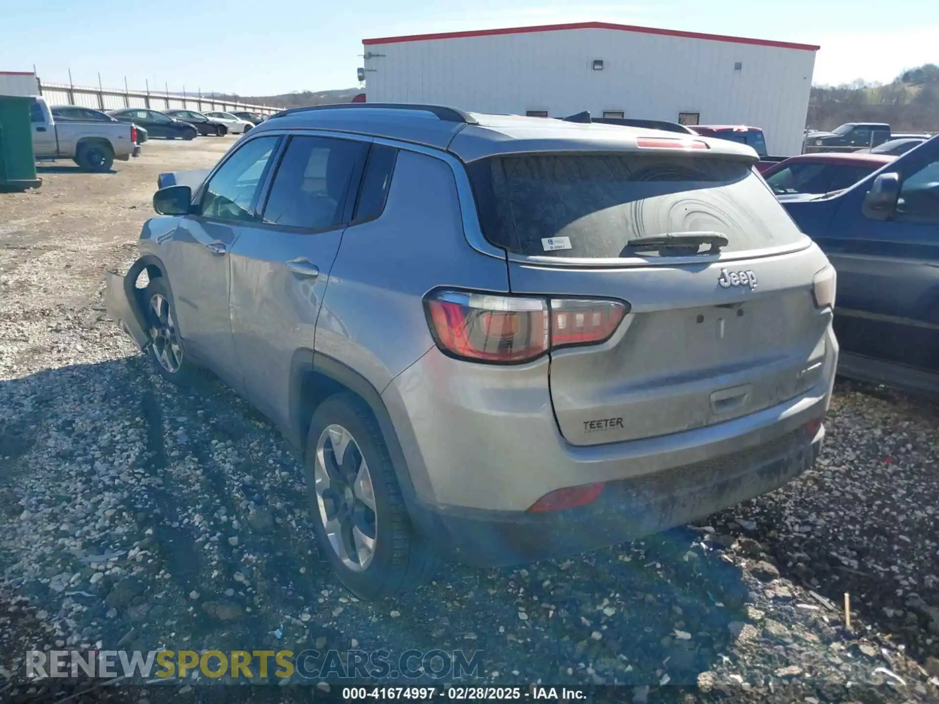 3 Photograph of a damaged car 3C4NJCCB1KT662953 JEEP COMPASS 2019