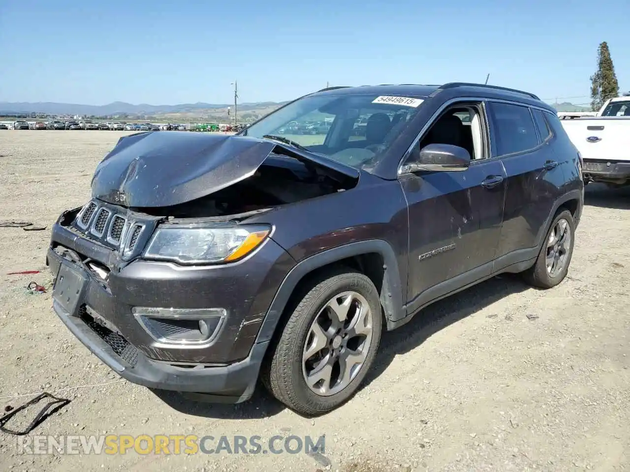 1 Photograph of a damaged car 3C4NJCCB3KT819480 JEEP COMPASS 2019