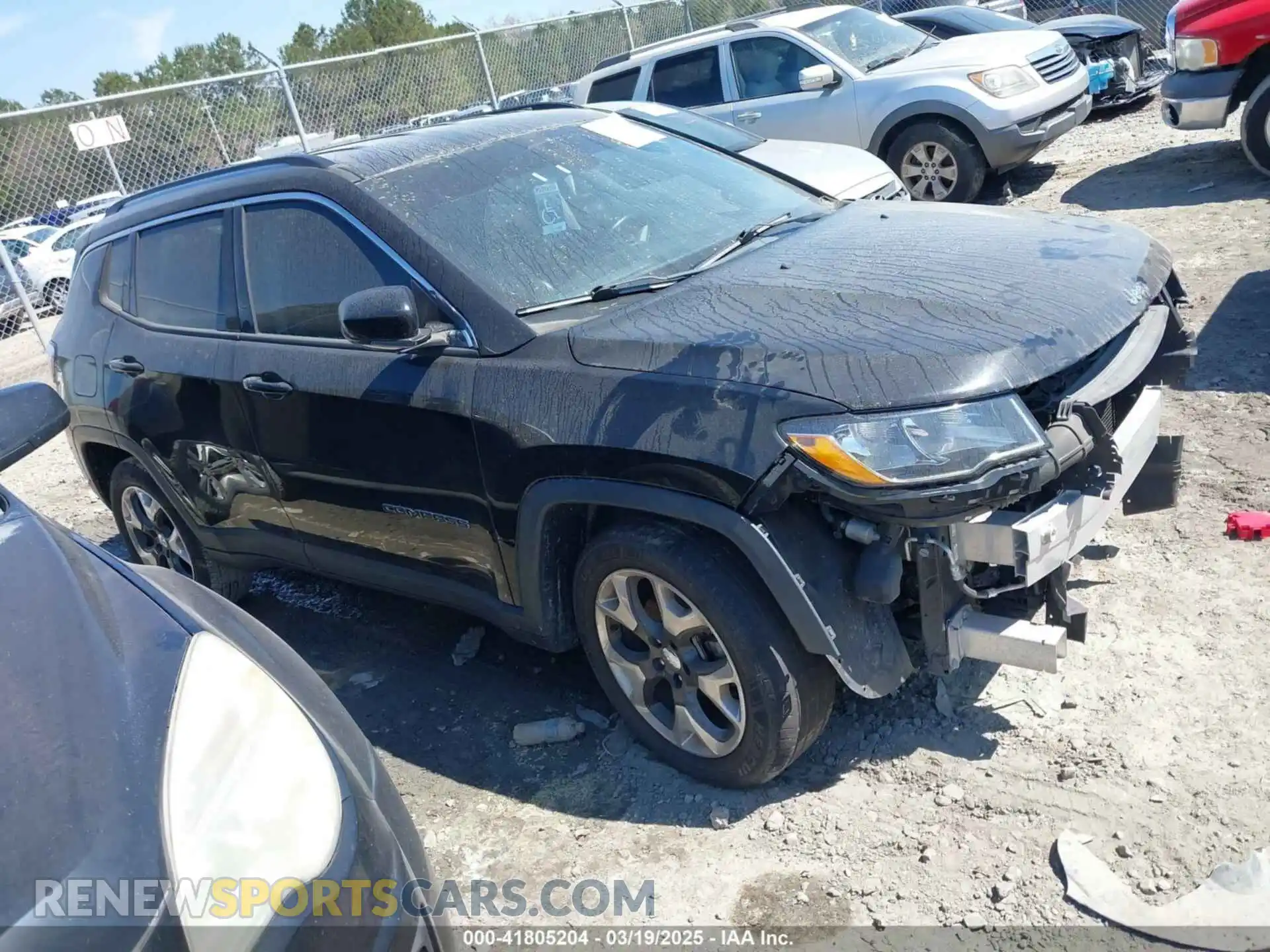 1 Photograph of a damaged car 3C4NJCCB5KT667265 JEEP COMPASS 2019