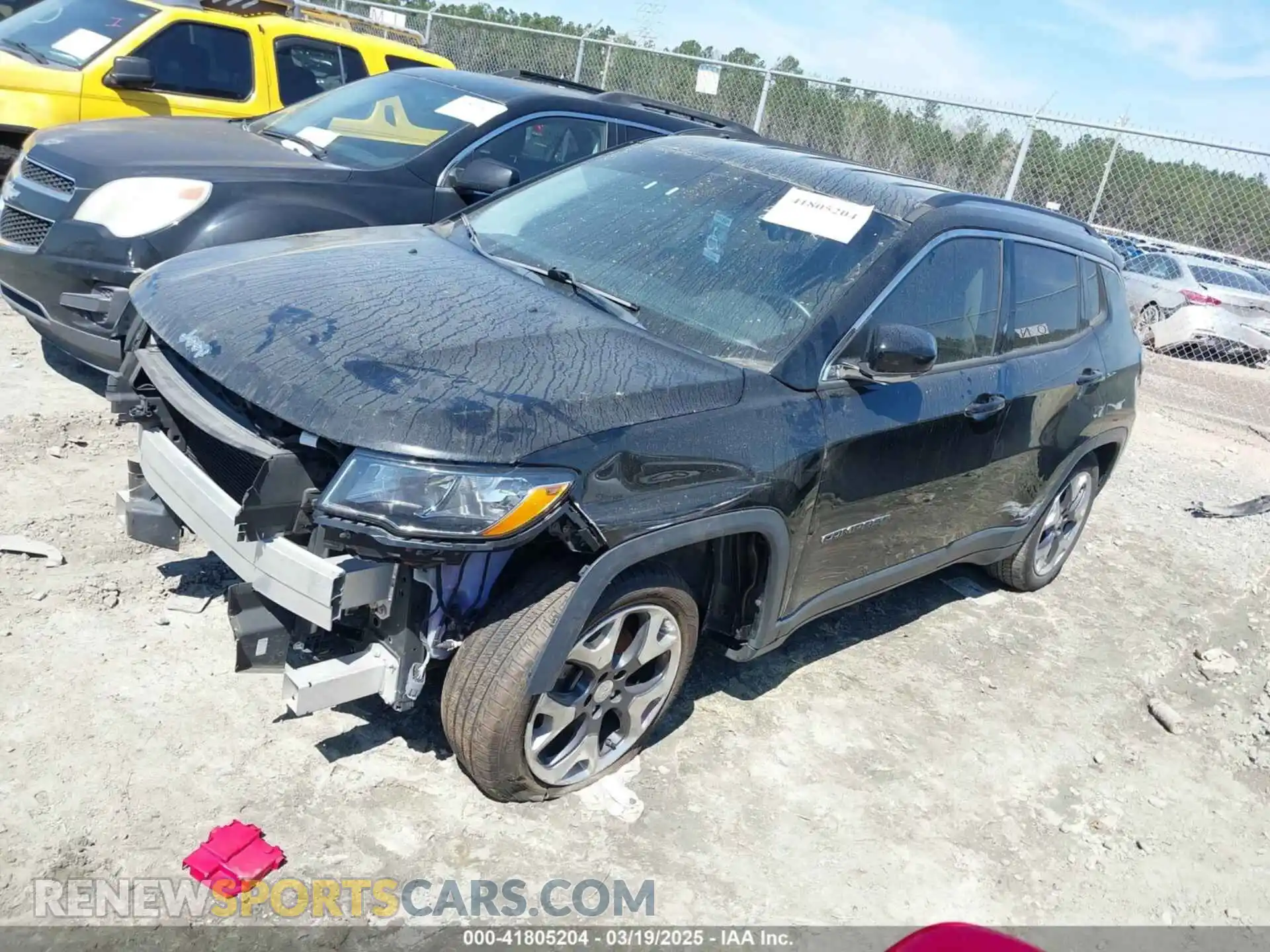 2 Photograph of a damaged car 3C4NJCCB5KT667265 JEEP COMPASS 2019