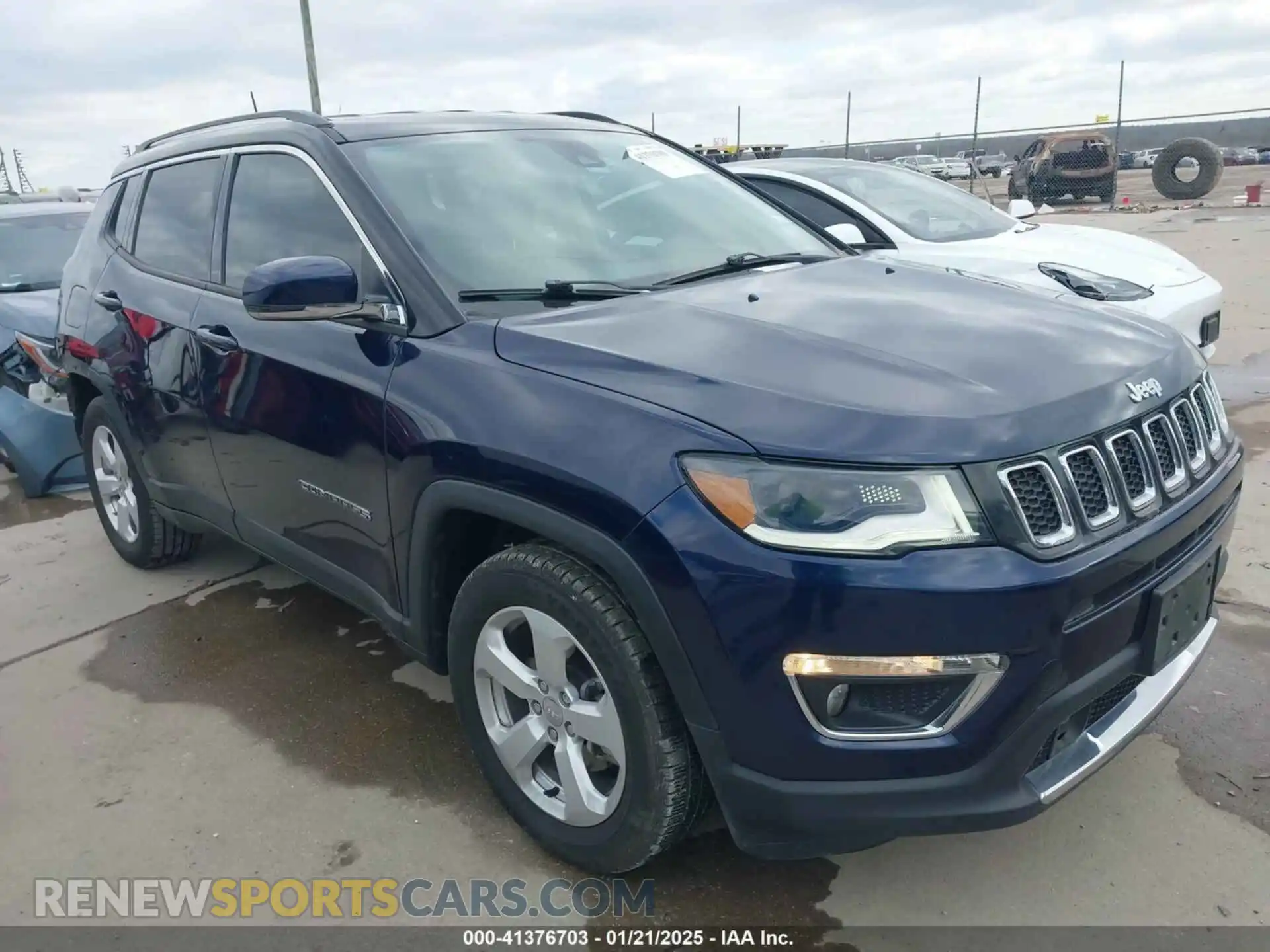 1 Photograph of a damaged car 3C4NJCCB7KT749417 JEEP COMPASS 2019