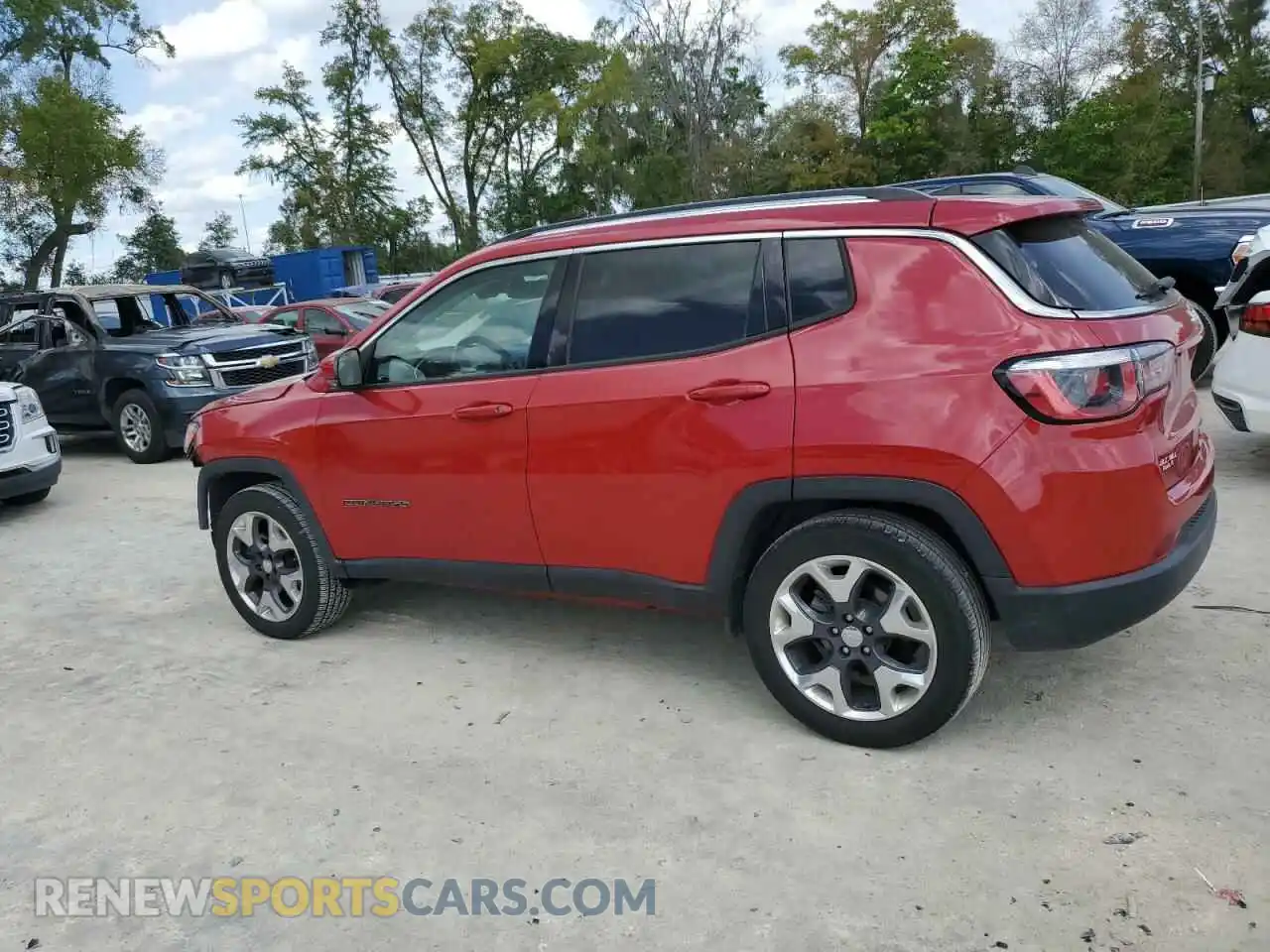 2 Photograph of a damaged car 3C4NJCCB8KT664232 JEEP COMPASS 2019