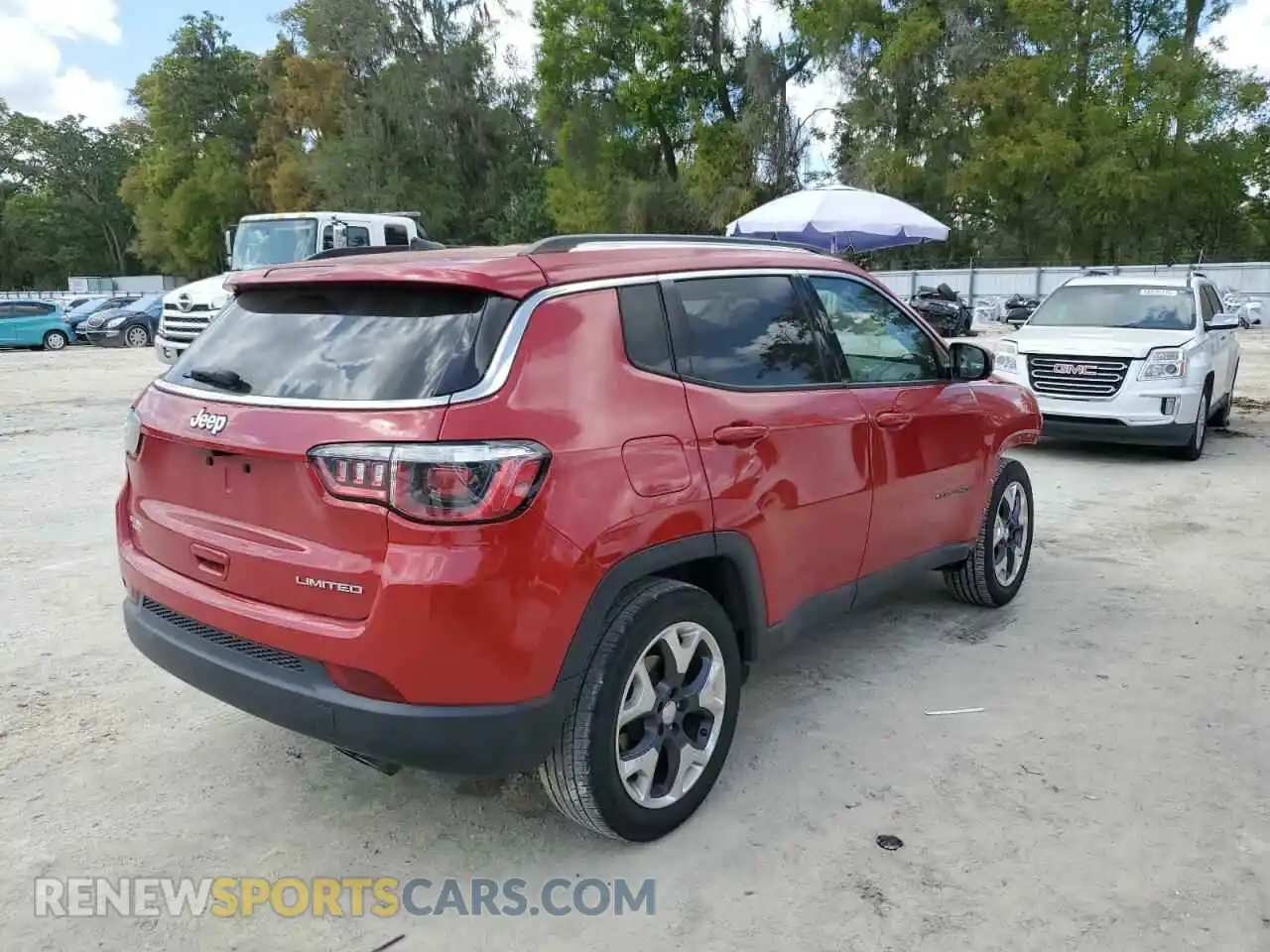 3 Photograph of a damaged car 3C4NJCCB8KT664232 JEEP COMPASS 2019